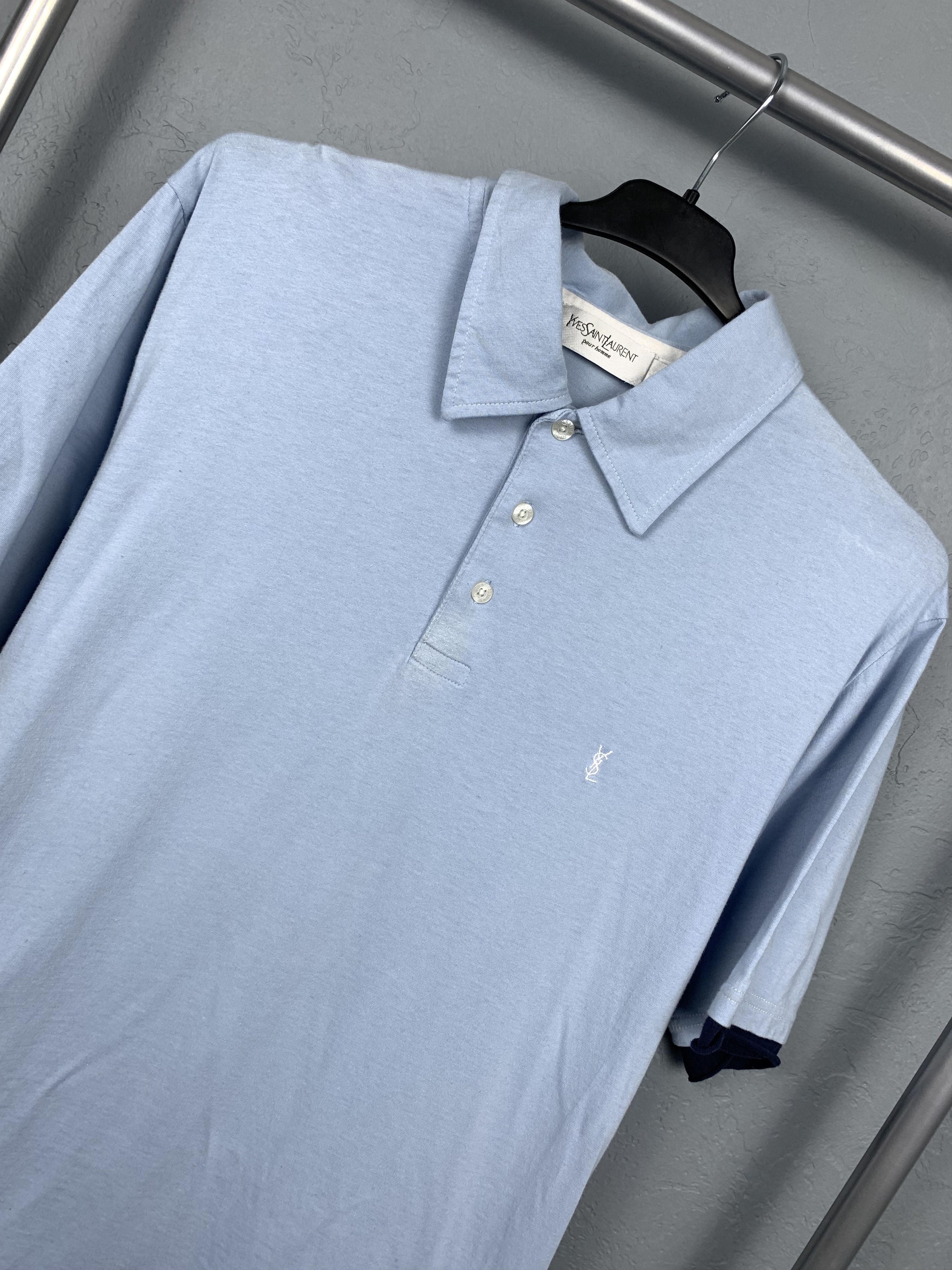 Yves Saint Laurent Yves Saint Laurent YSL Mens Polo Shirt Size US L / EU 52-54 / 3 - 2 Thumbnail