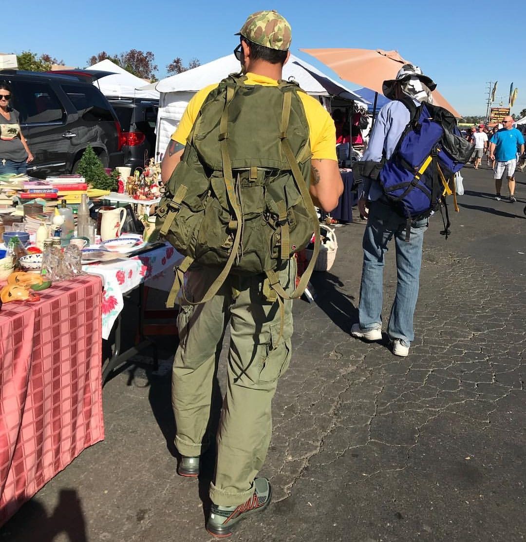 image of Military x US Issue Design Vintage Jungle Fatigue Pants Regular Us Army P-68 in Army Green (Size 30