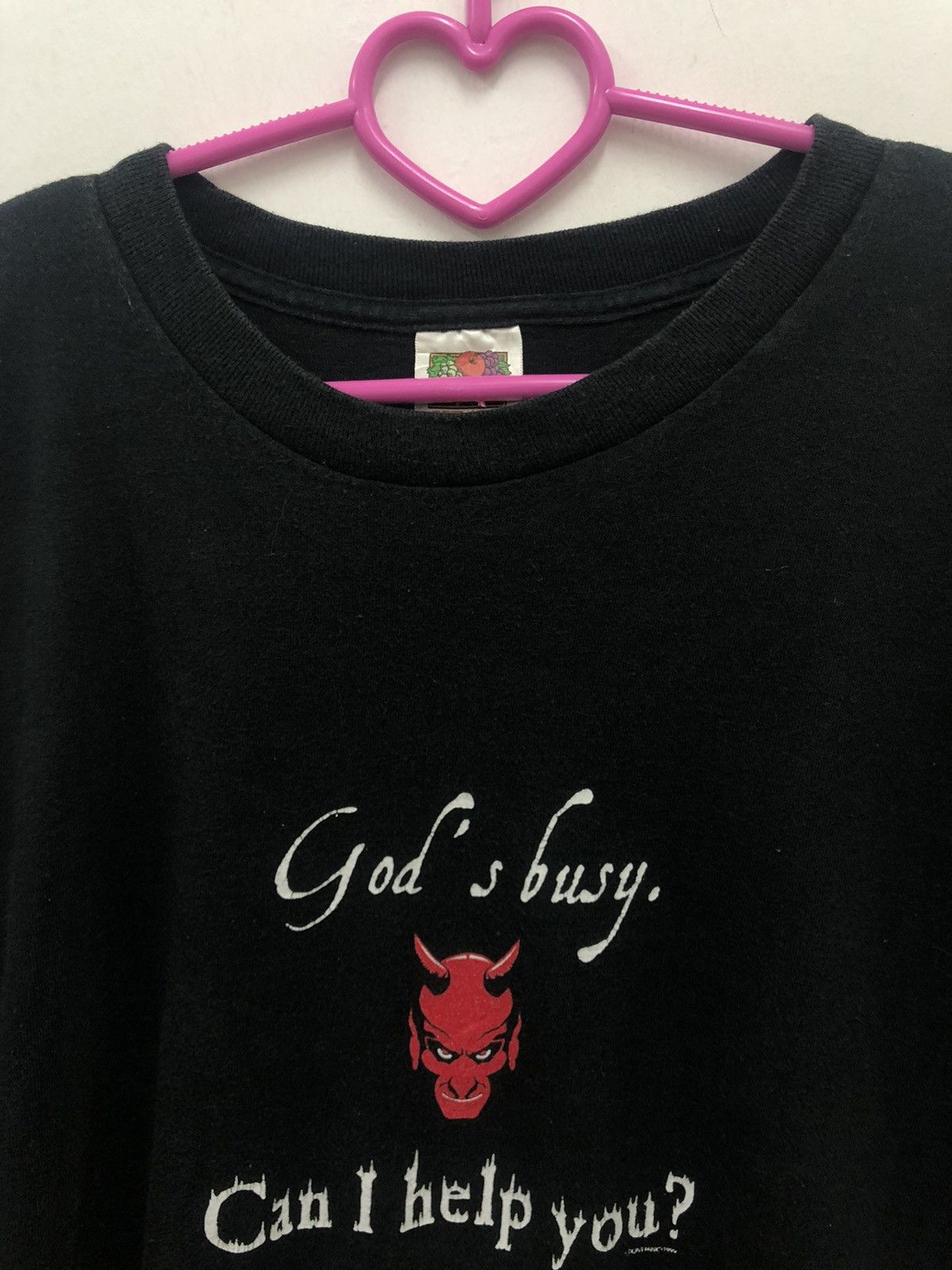 Vintage Rare Vintage DON’T PANIC God’s Busy Can I Help You 1999 Tee Size US XXL / EU 58 / 5 - 2 Thumbnail