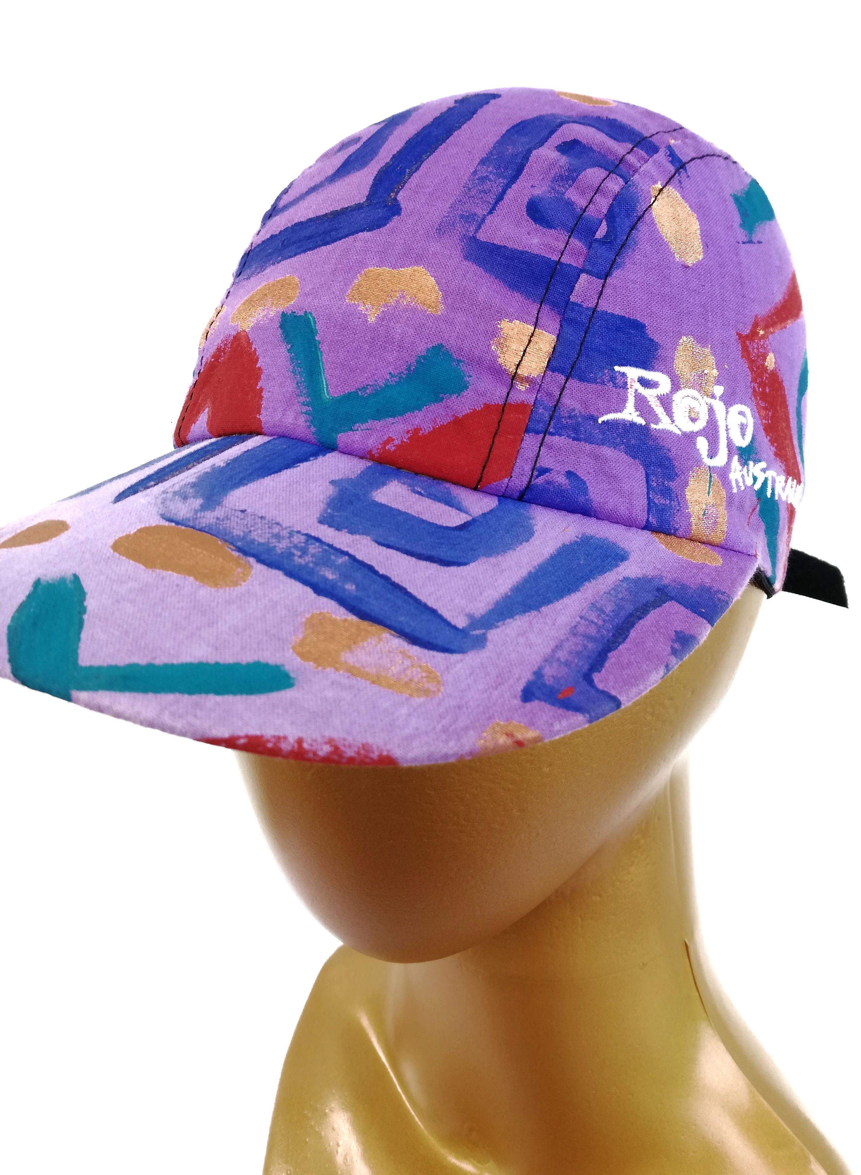 Art Comes First 🔥Vintage Rojo Australia Felt Logo 5 Panel Hats Cap Cotton Size ONE SIZE - 9 Thumbnail