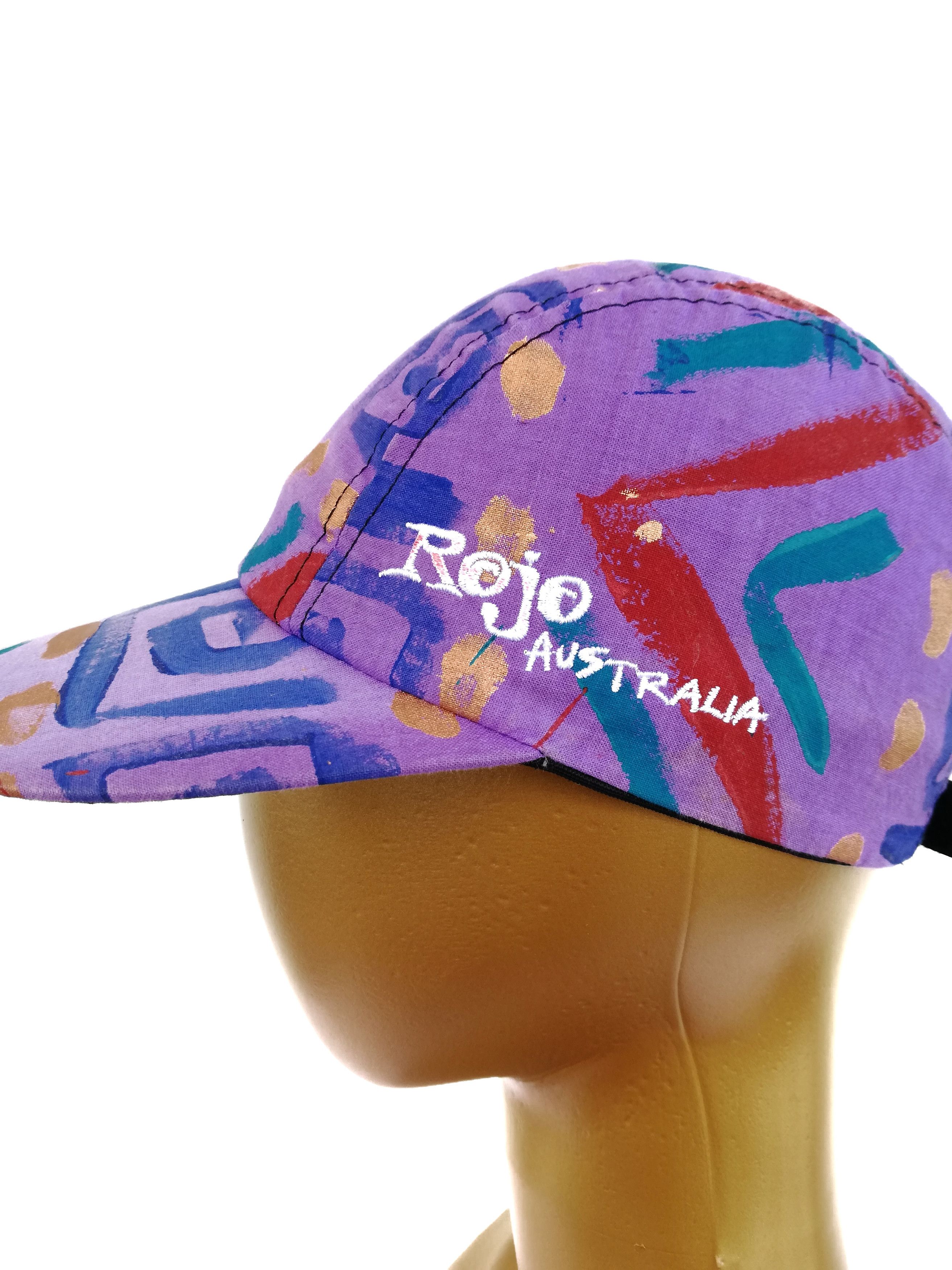 Art Comes First 🔥Vintage Rojo Australia Felt Logo 5 Panel Hats Cap Cotton Size ONE SIZE - 10 Thumbnail