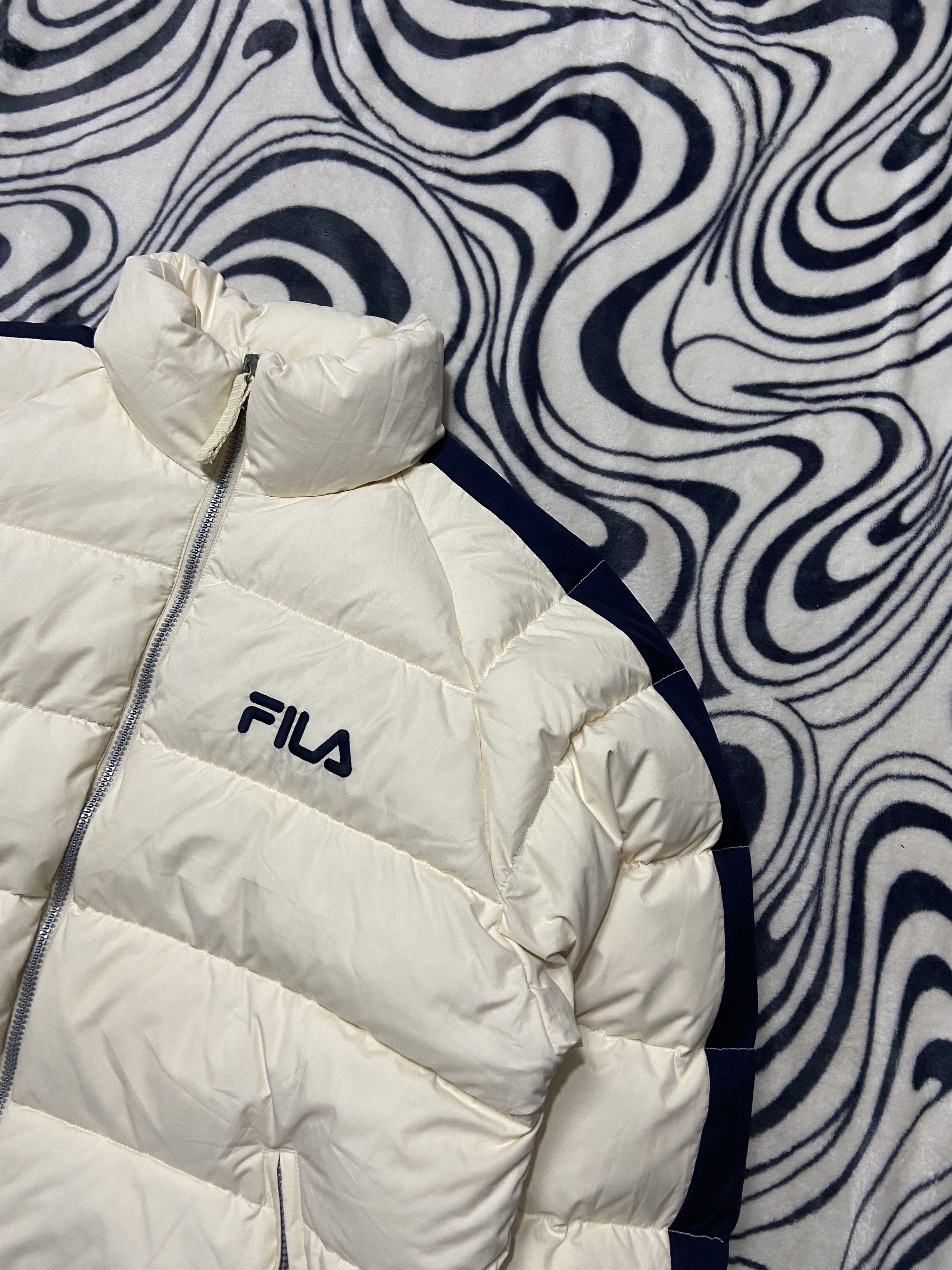 Fila Fila Vintage Mens Down Puffer Jacket Size US XL / EU 56 / 4 - 2 Thumbnail