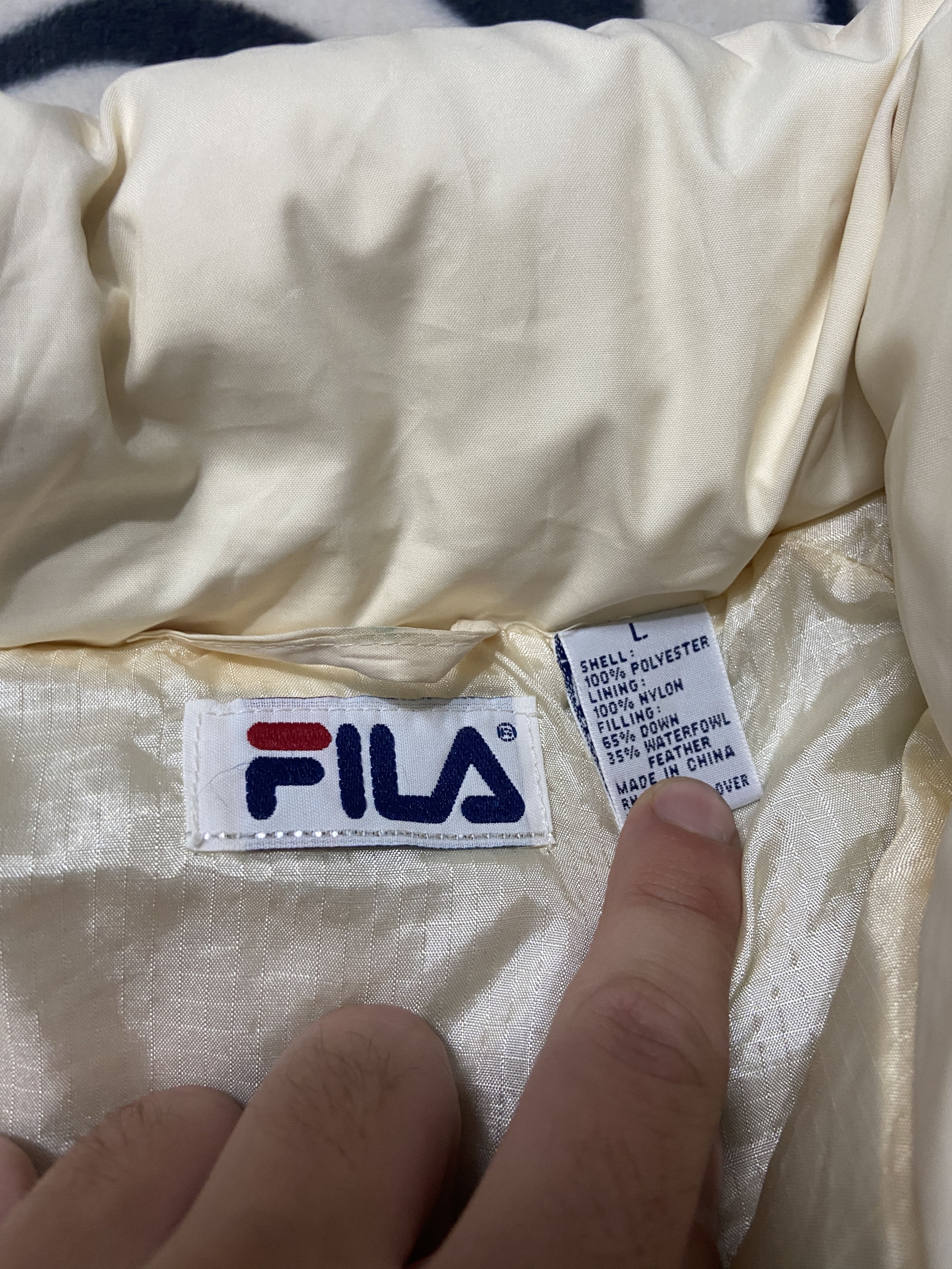 Fila Fila Vintage Mens Down Puffer Jacket Size US XL / EU 56 / 4 - 4 Thumbnail