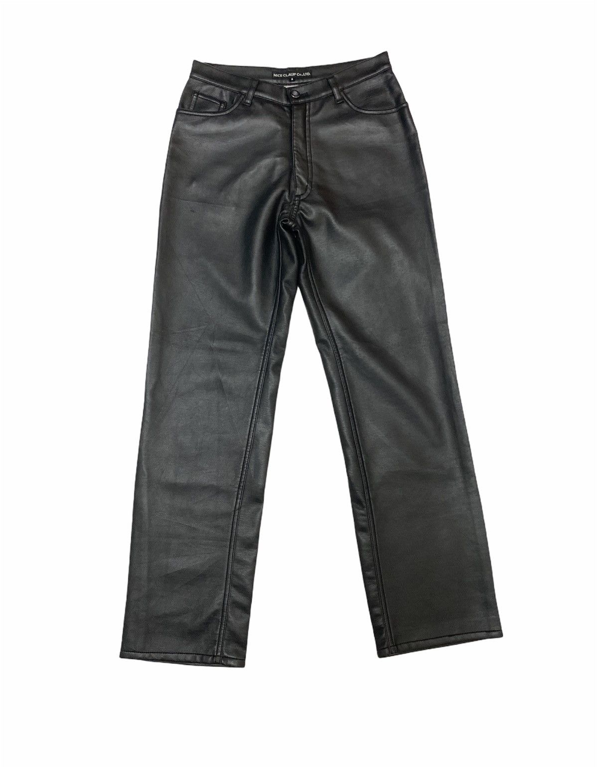 Genuine Leather × Japanese Brand Japanese Nice Claup Straight Cut Genuine Leather Pants Size US 28 / EU 44 - 1 Thumbnail