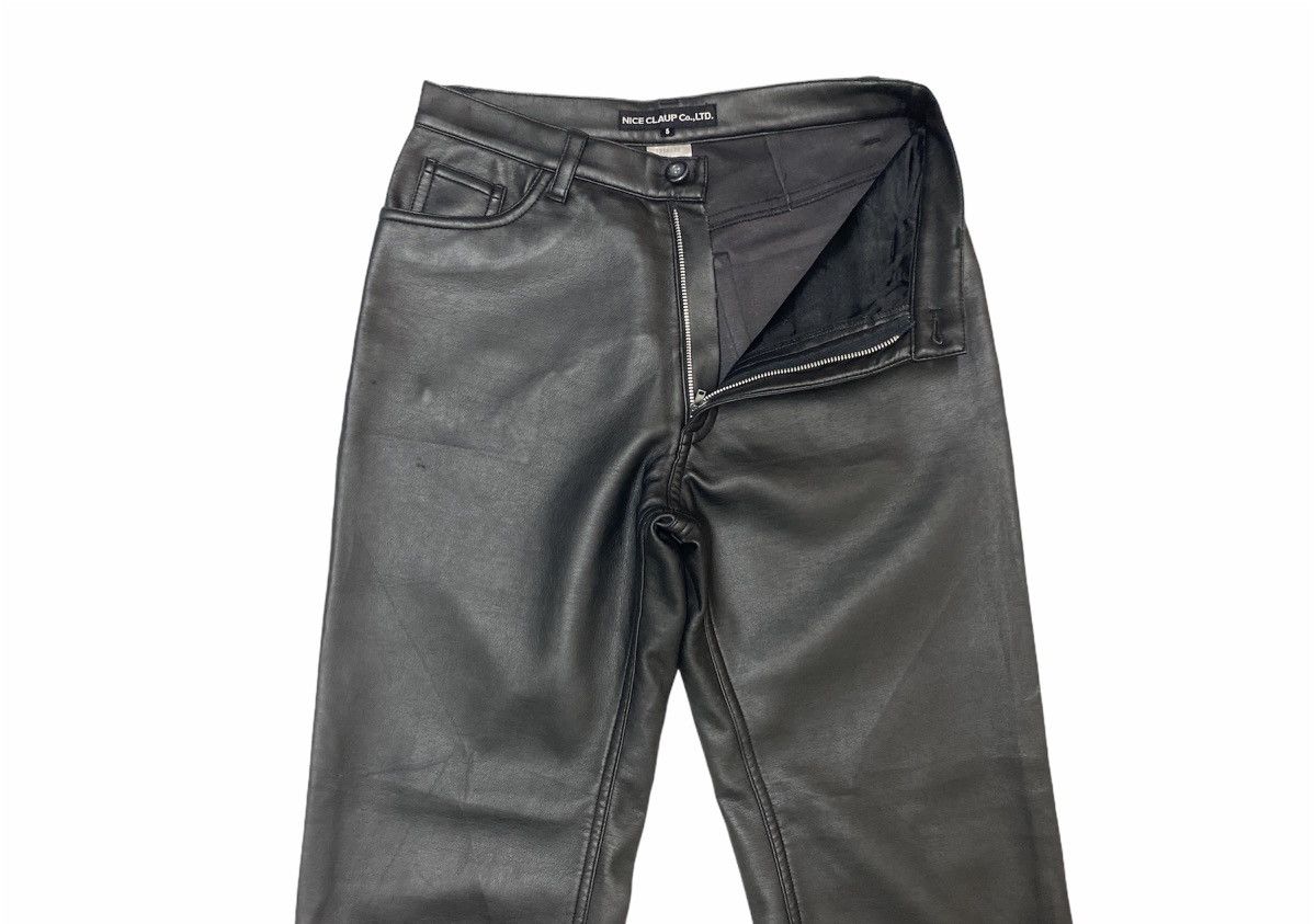 Genuine Leather × Japanese Brand Japanese Nice Claup Straight Cut Genuine Leather Pants Size US 28 / EU 44 - 3 Thumbnail