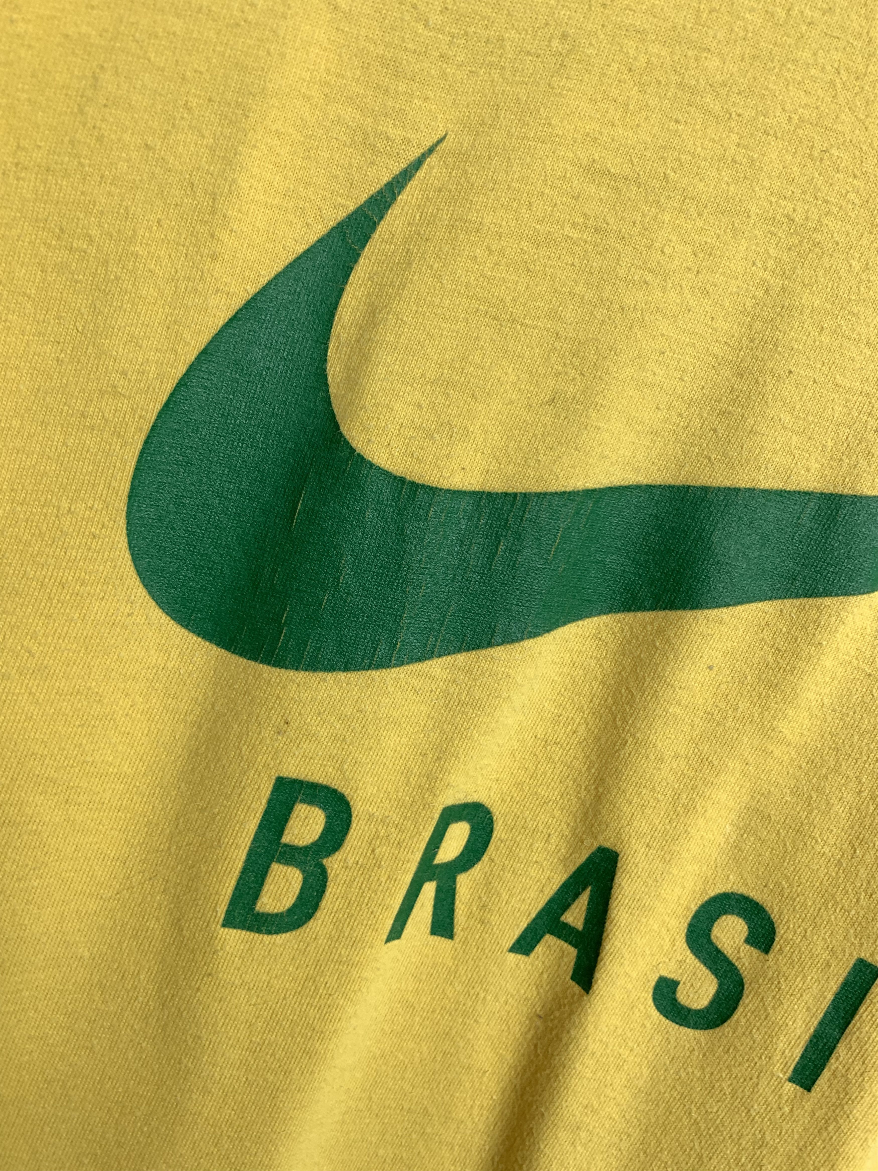Nike × Vintage Nike Brasil 90s Vintage T-Shirt Tee Size US S / EU 44-46 / 1 - 5 Thumbnail
