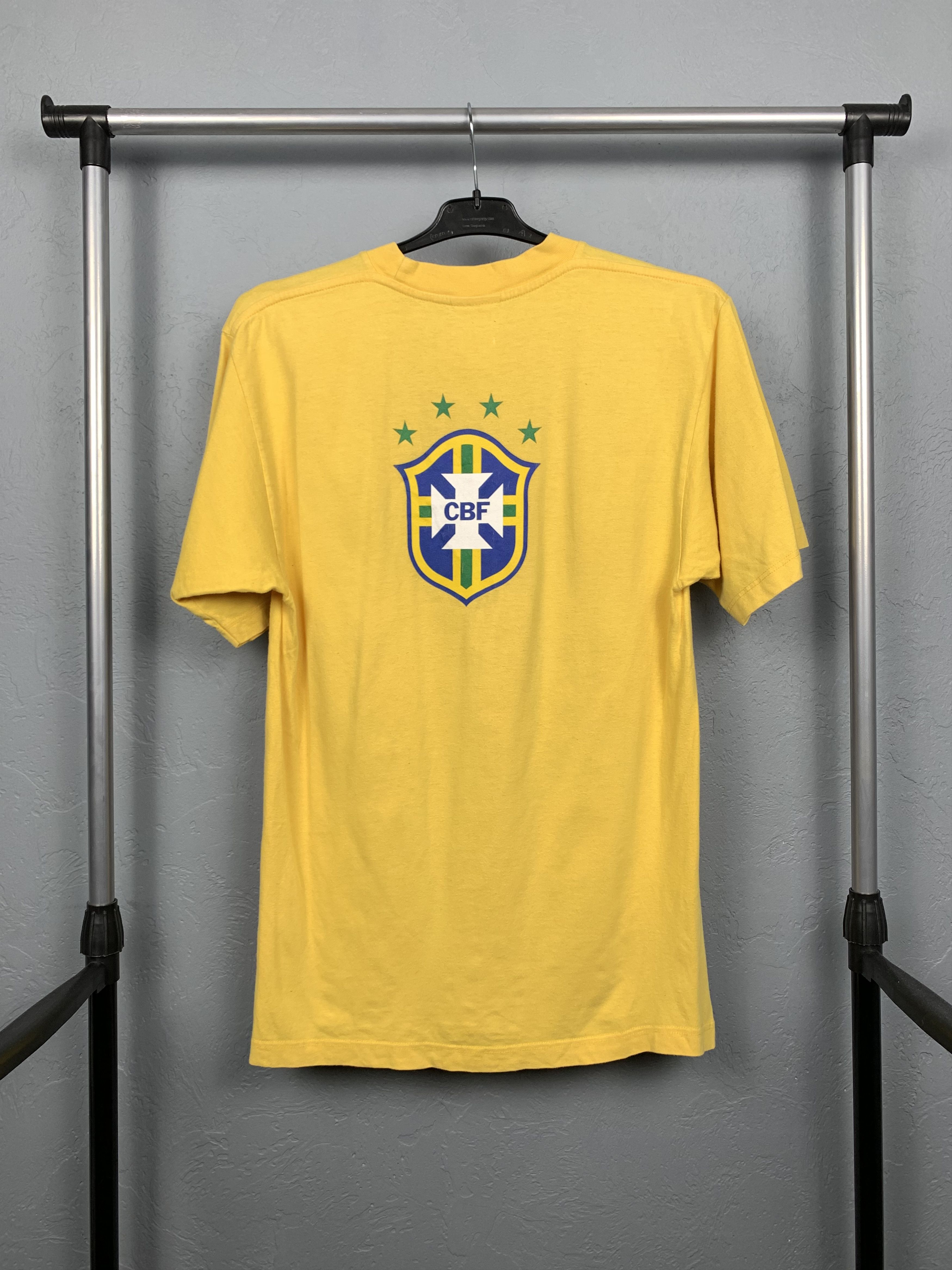 Nike × Vintage Nike Brasil 90s Vintage T-Shirt Tee Size US S / EU 44-46 / 1 - 6 Thumbnail