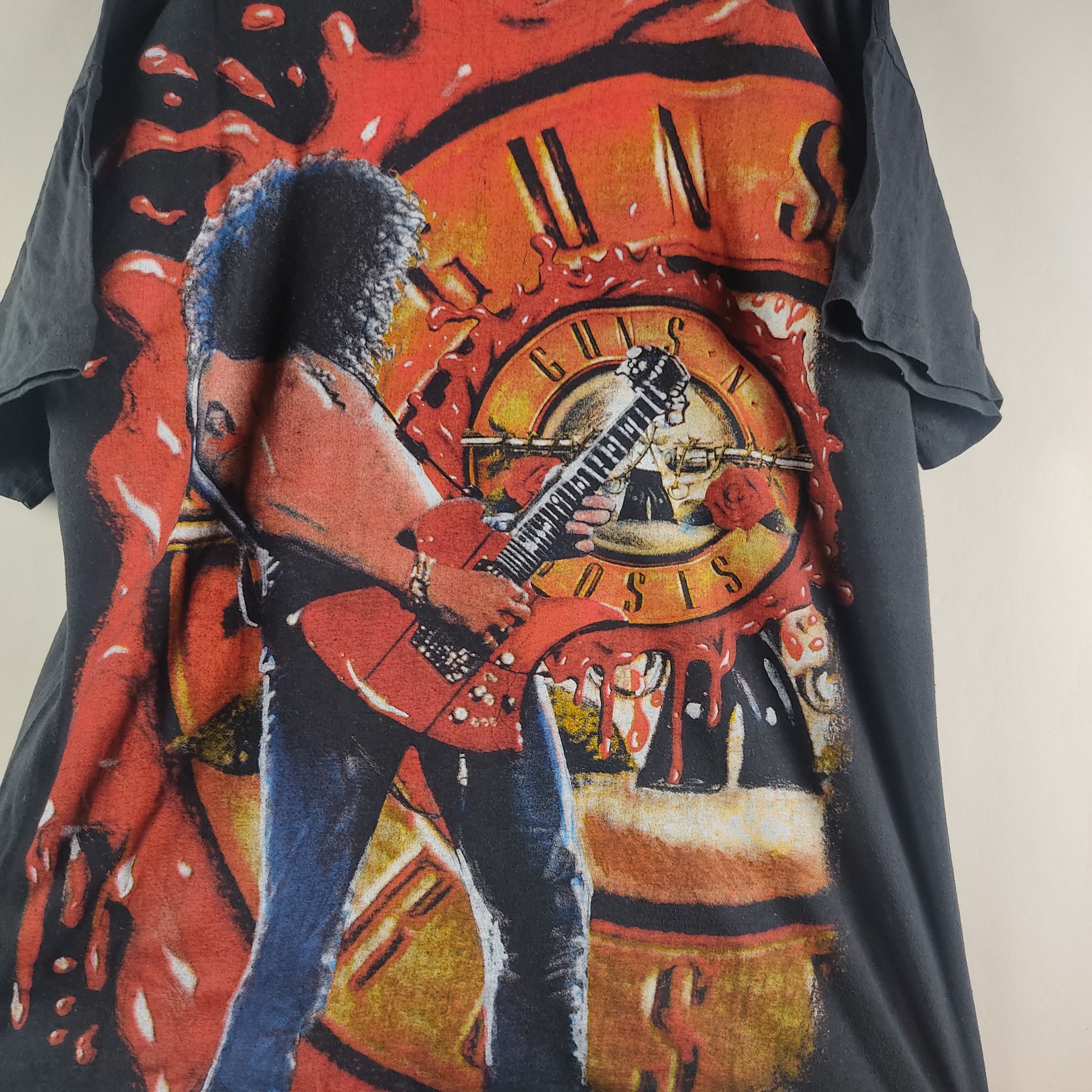 Band Tees × Guns N' Roses × Vintage 90s Guns N'Roses Slash Full all over Print Size US XL / EU 56 / 4 - 3 Thumbnail
