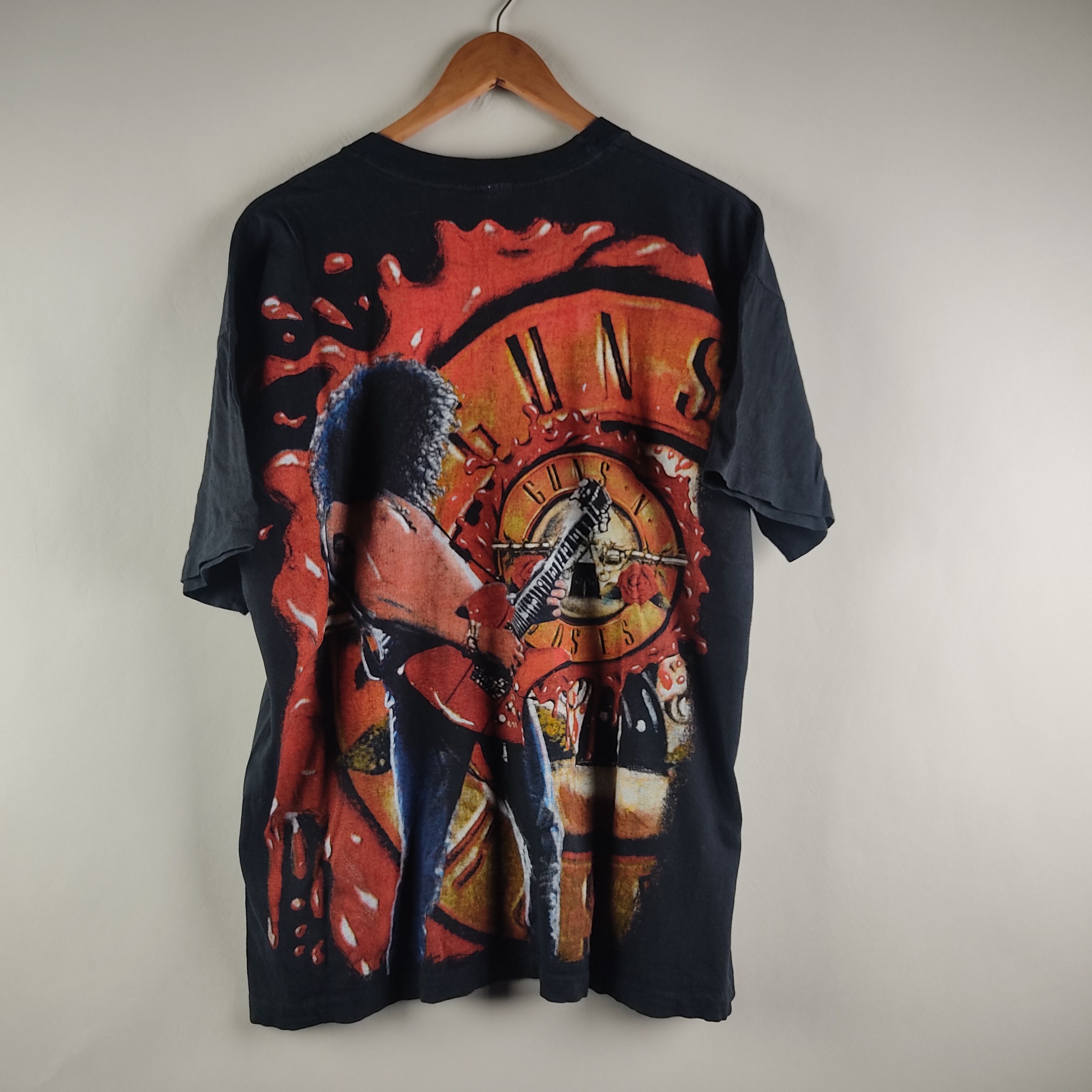 Band Tees × Guns N' Roses × Vintage 90s Guns N'Roses Slash Full all over Print Size US XL / EU 56 / 4 - 2 Thumbnail