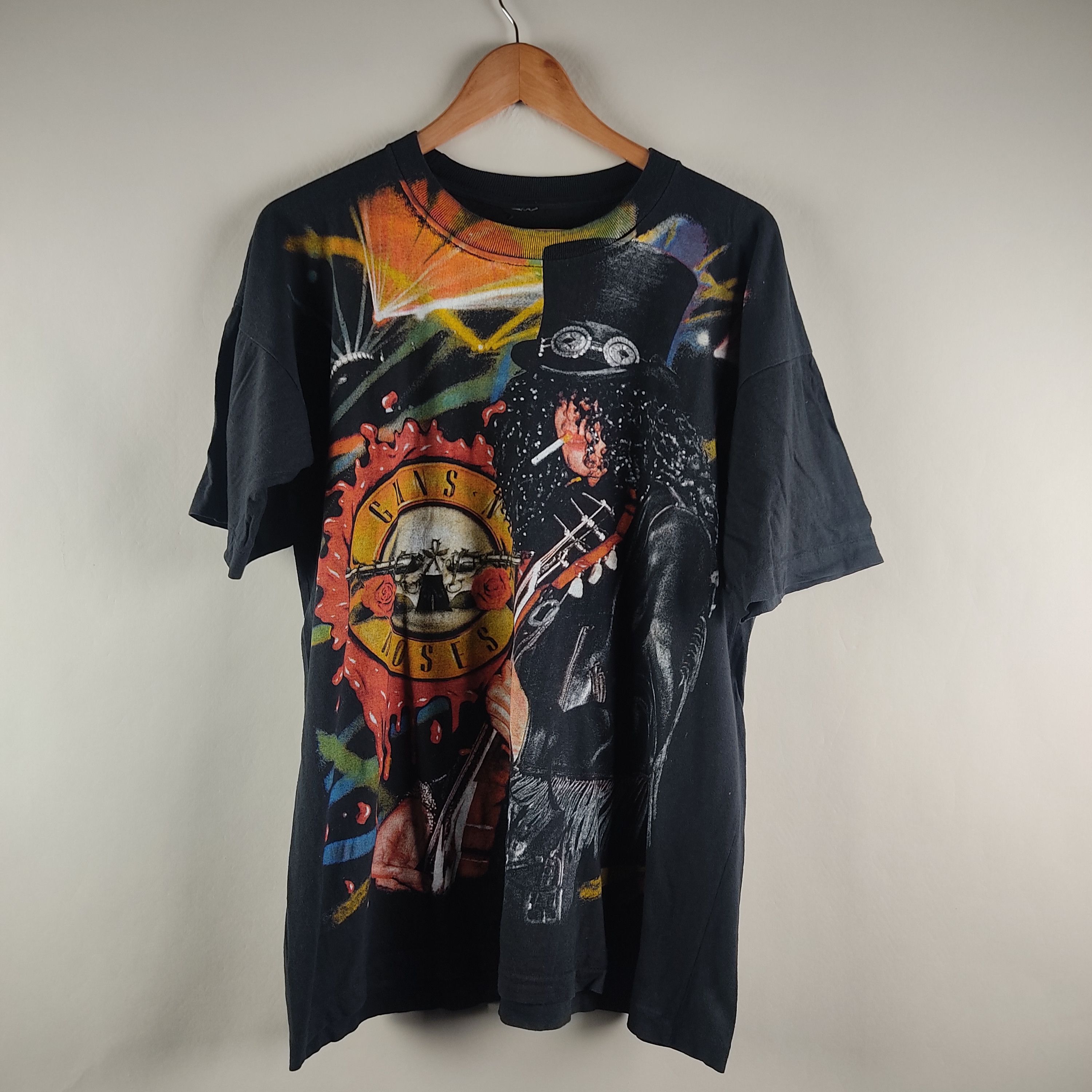 Band Tees × Guns N' Roses × Vintage 90s Guns N'Roses Slash Full all over Print Size US XL / EU 56 / 4 - 7 Thumbnail