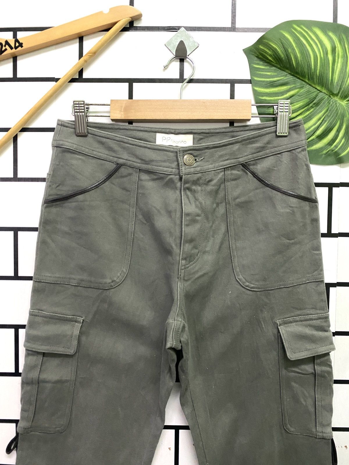Japanese Brand Flared PP Rikorino Multi Pocket Cargo Pants Size US 28 / EU 44 - 3 Thumbnail