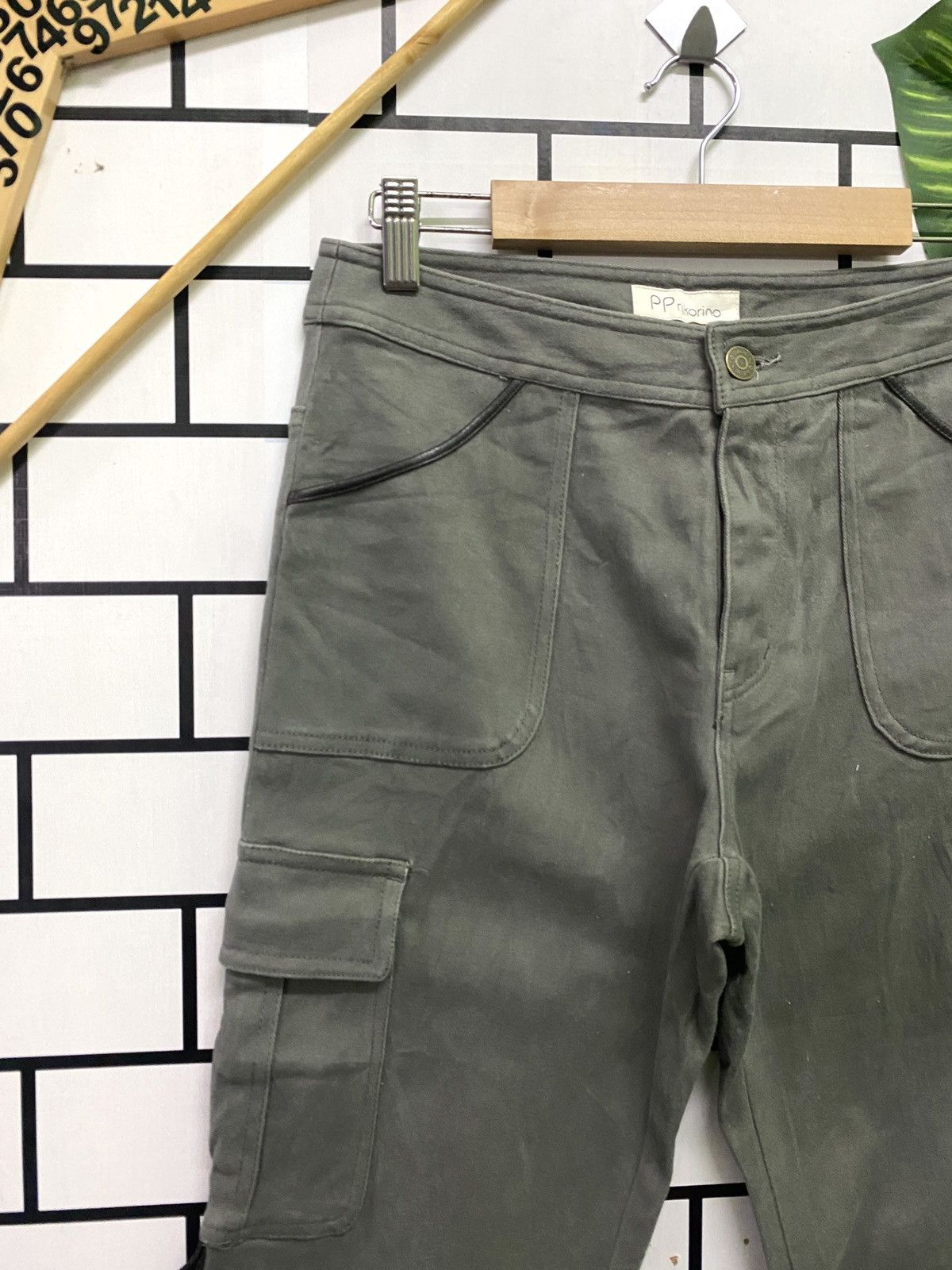 Japanese Brand Flared PP Rikorino Multi Pocket Cargo Pants Size US 28 / EU 44 - 4 Thumbnail