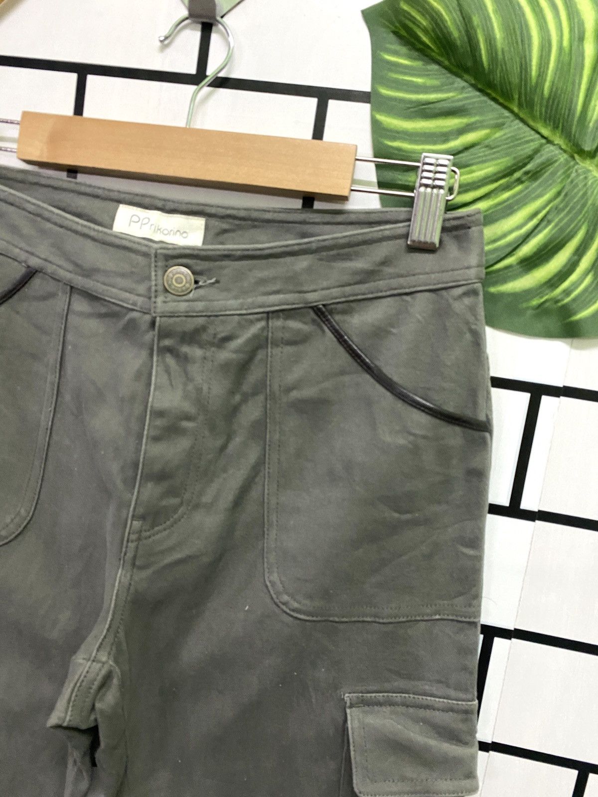 Japanese Brand Flared PP Rikorino Multi Pocket Cargo Pants Size US 28 / EU 44 - 9 Thumbnail