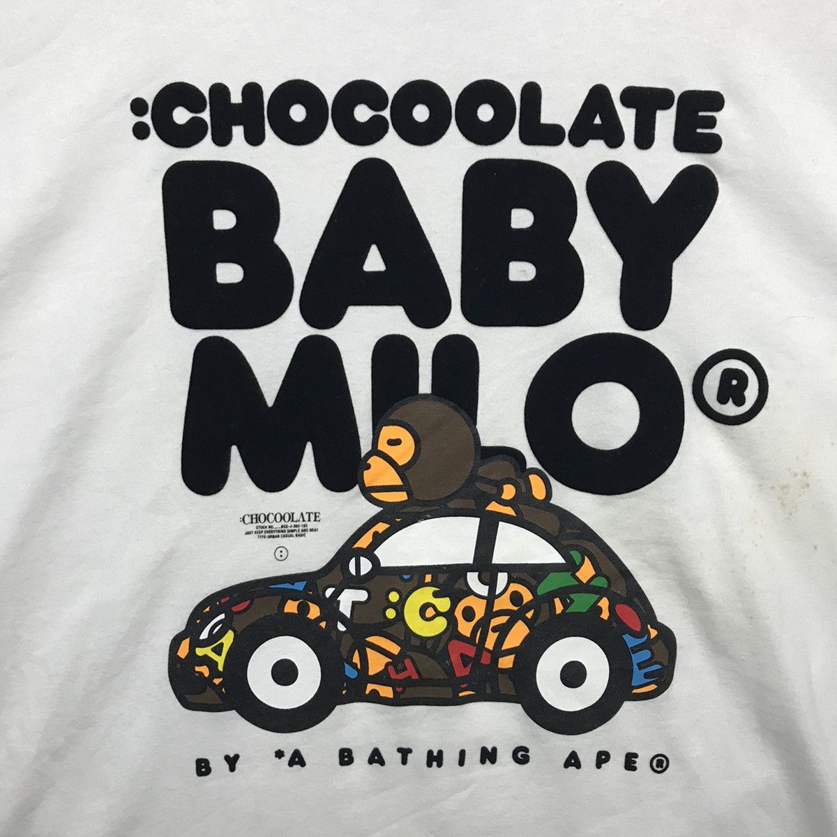 Bape × CHOCOOLATE Chocoolate Baby Milo By *A Bathing Ape T-Shirt Size US M / EU 48-50 / 2 - 4 Thumbnail
