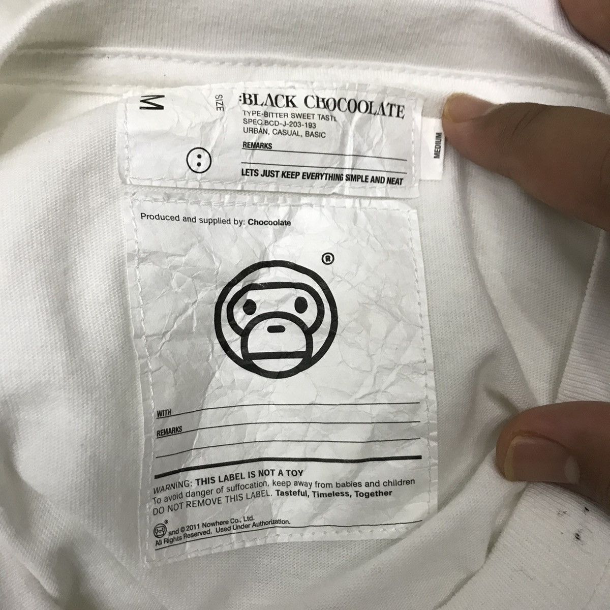 Bape × CHOCOOLATE Chocoolate Baby Milo By *A Bathing Ape T-Shirt Size US M / EU 48-50 / 2 - 8 Thumbnail
