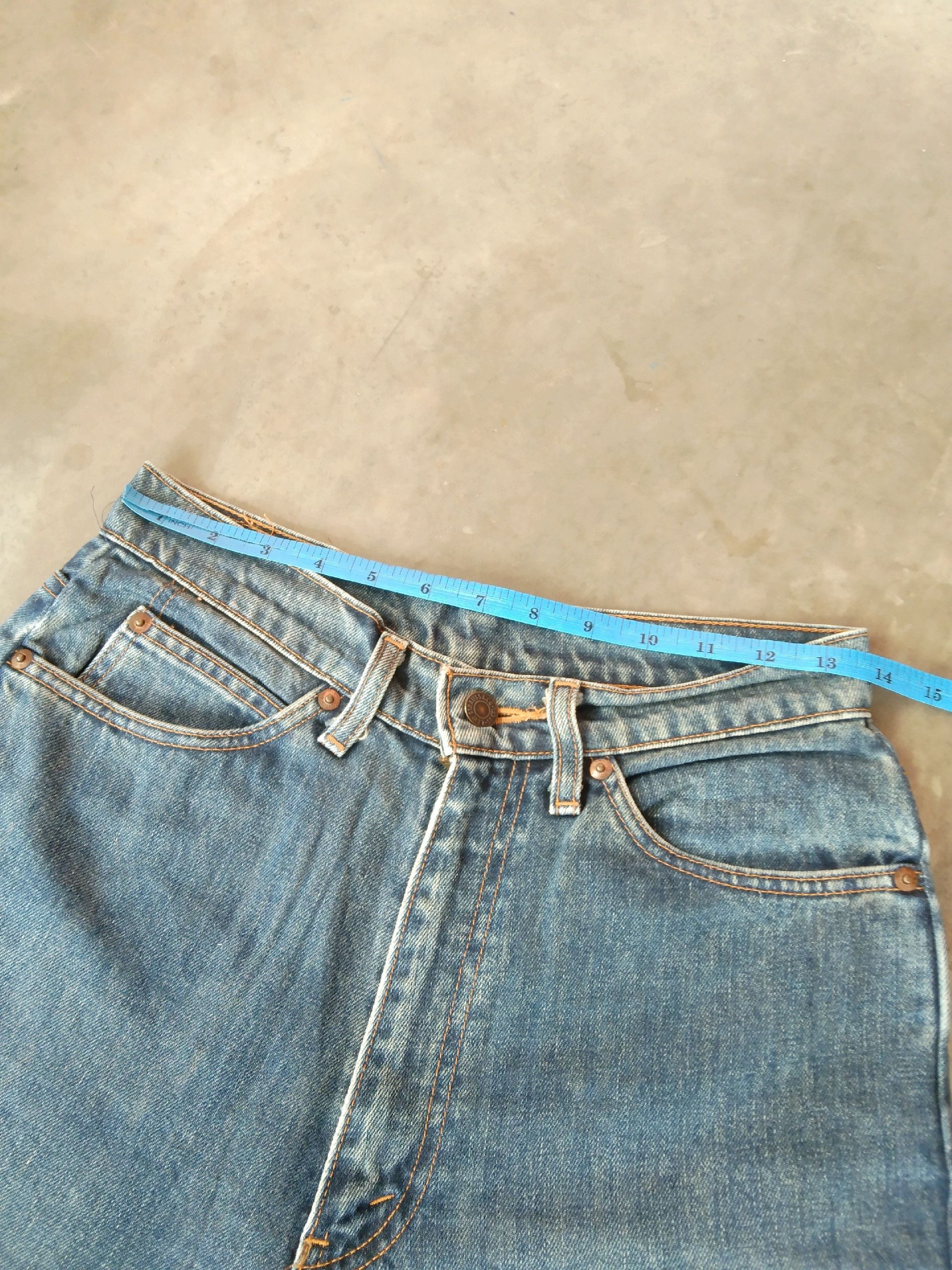Levi's Vintage Levis Jeans 857 Orange Tab Boot Cut Flared 27x31 Size US 27 - 3 Thumbnail