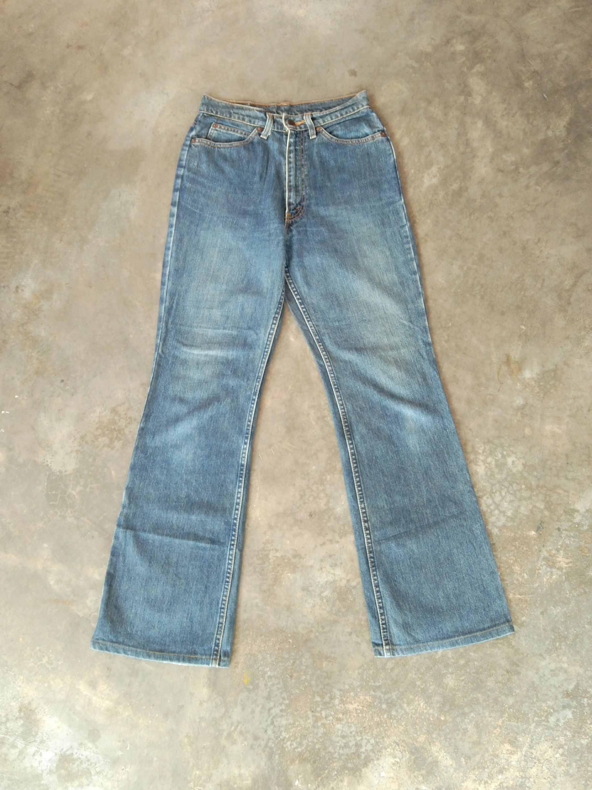 Levi's Vintage Levis Jeans 857 Orange Tab Boot Cut Flared 27x31 Size US 27 - 2 Thumbnail