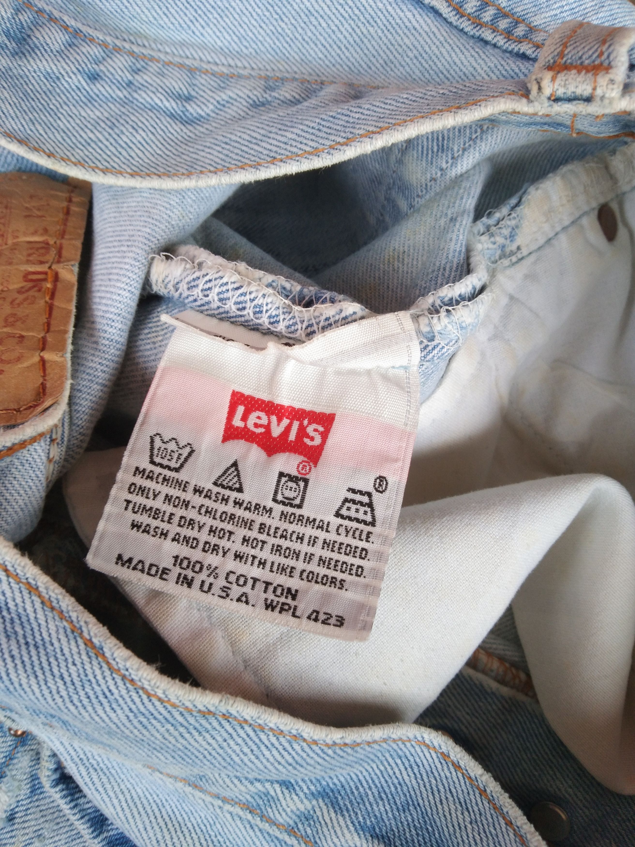 Levi's 90s Vintage Levis 501 Jeans Made In USA 30x29 Size US 30 / EU 46 - 9 Thumbnail