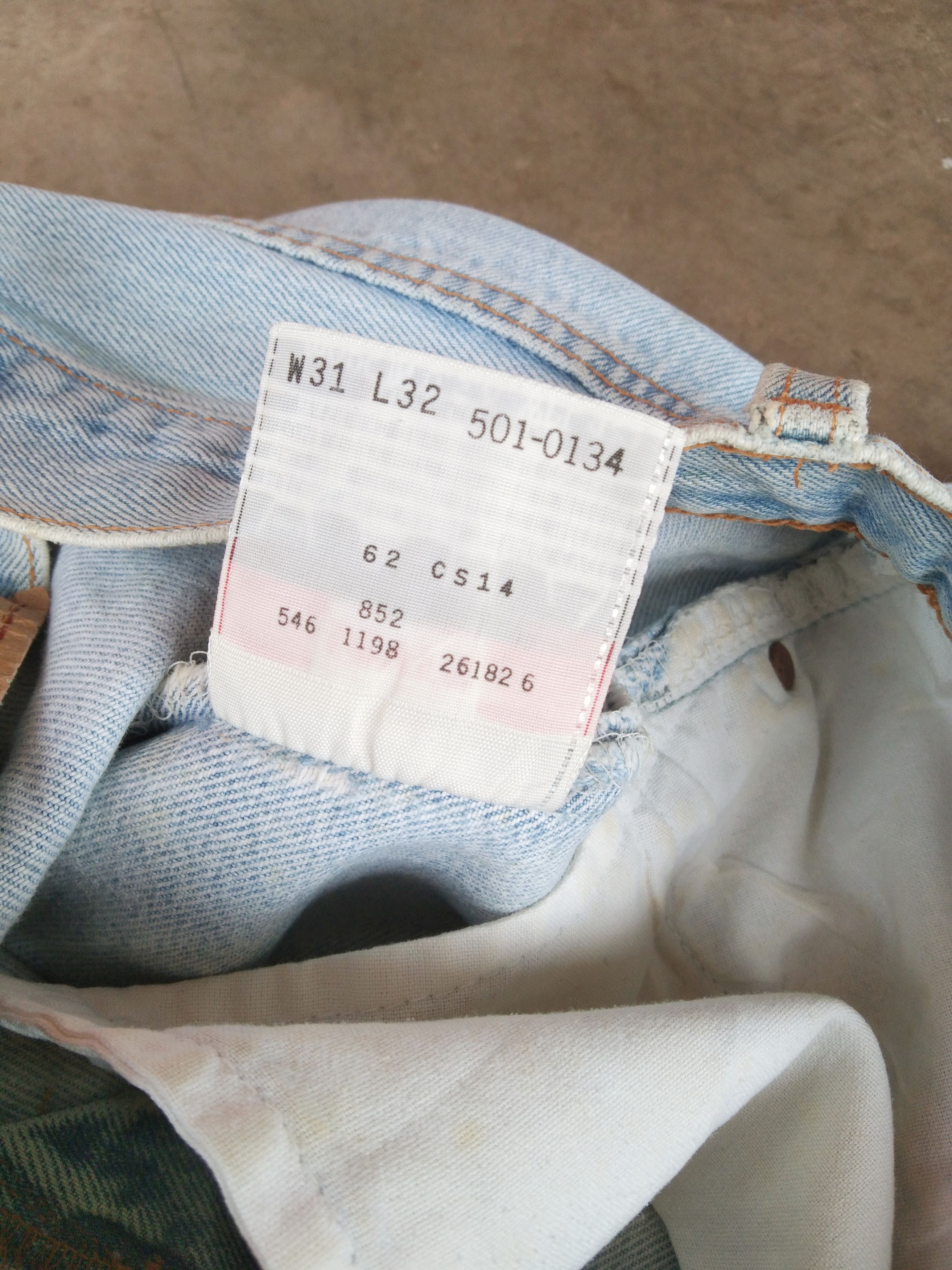 Levi's 90s Vintage Levis 501 Jeans Made In USA 30x29 Size US 30 / EU 46 - 10 Thumbnail