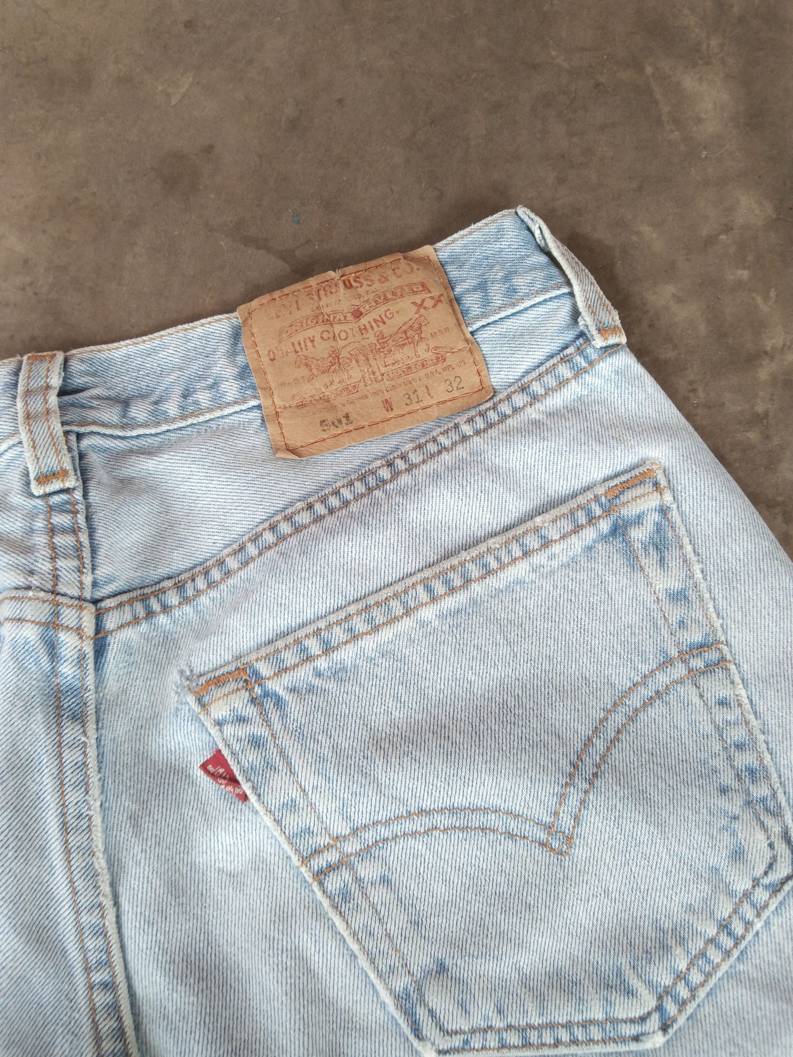 Levi's 90s Vintage Levis 501 Jeans Made In USA 30x29 Size US 30 / EU 46 - 3 Thumbnail