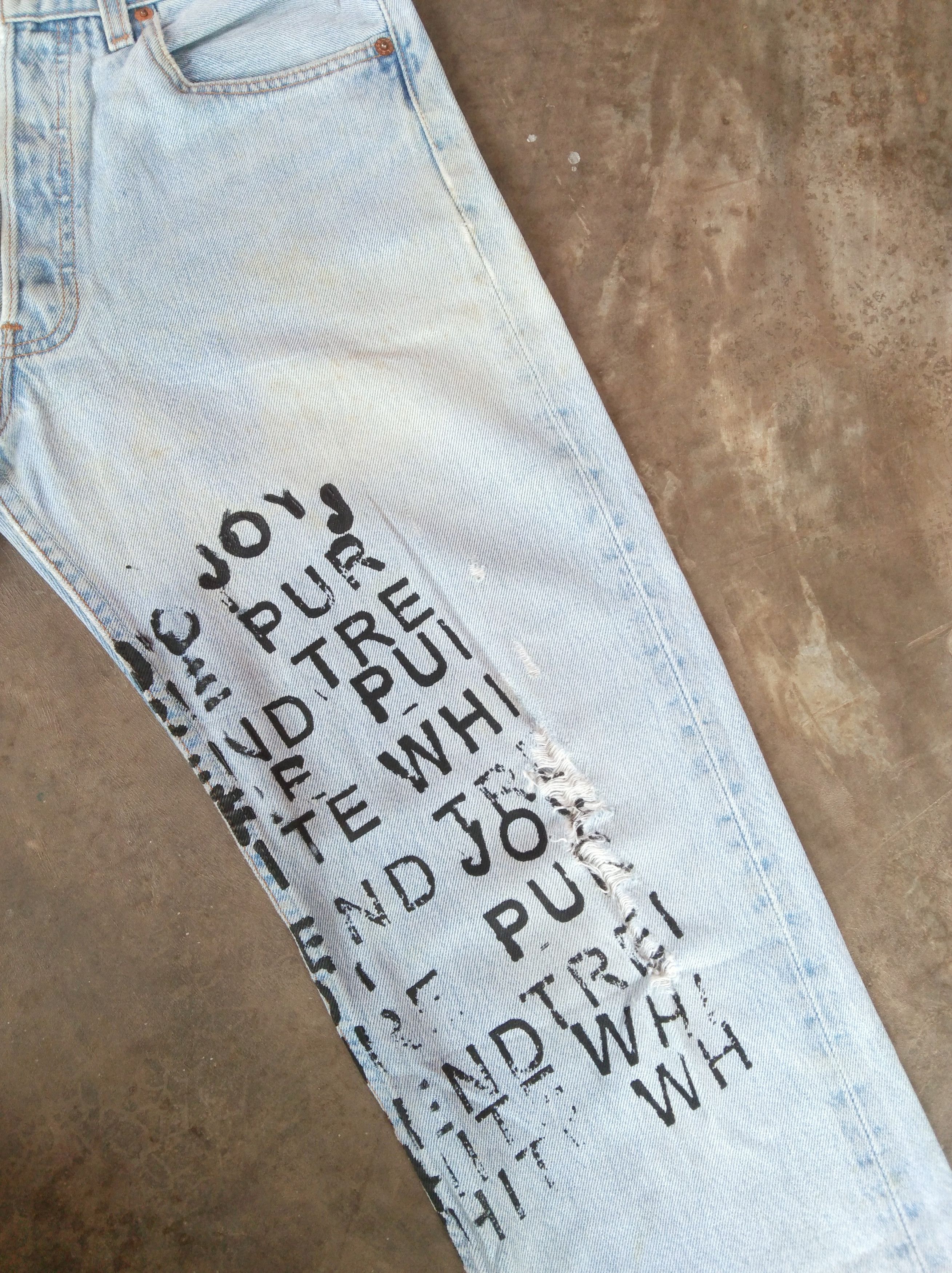 Levi's 90s Vintage Levis 501 Jeans Made In USA 30x29 Size US 30 / EU 46 - 5 Thumbnail