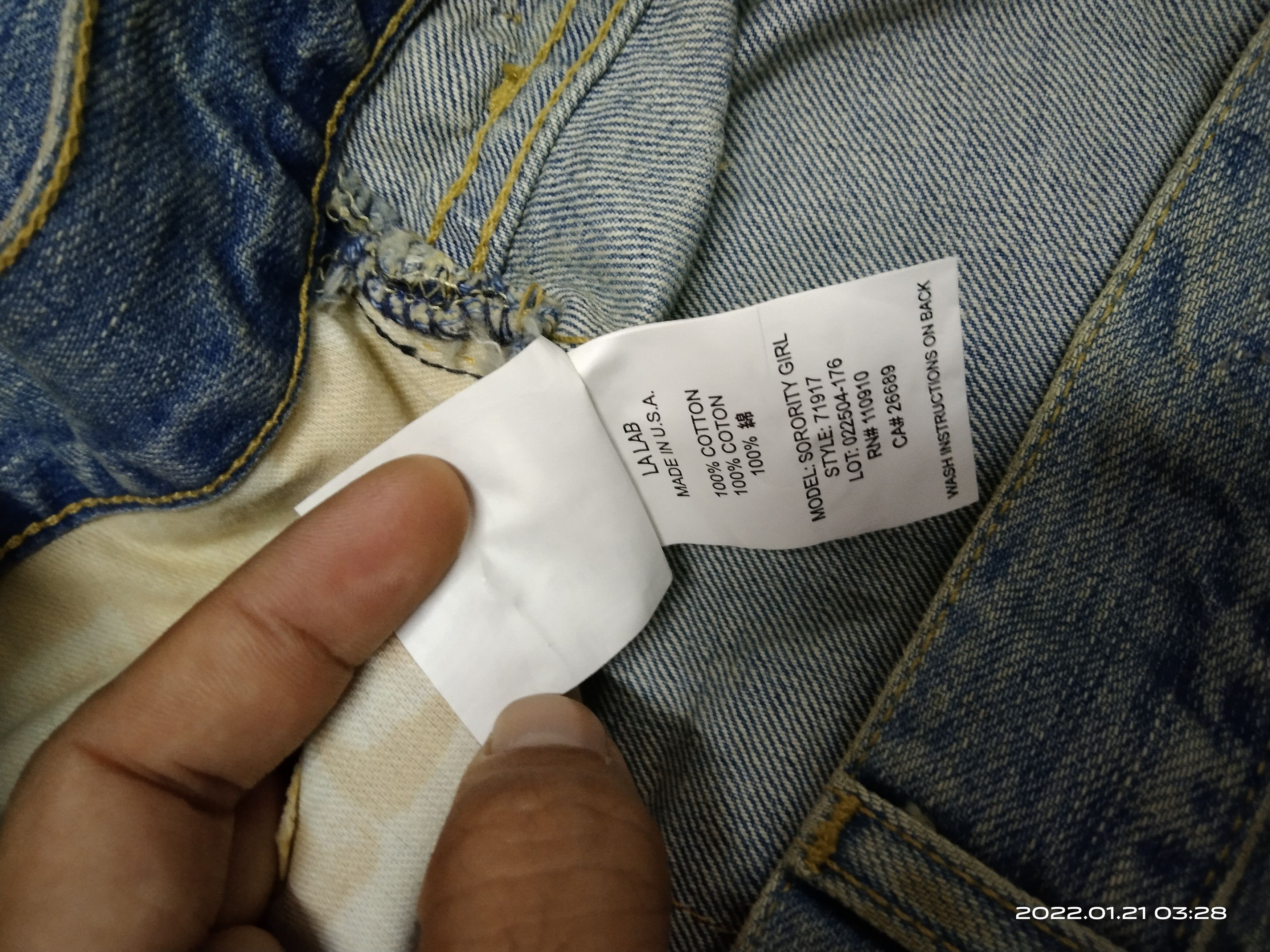 Japanese Brand DiSTRESSED WASHED BLUE FLARE CHIP&PAPPER PANTS Size US 30 / EU 46 - 6 Thumbnail