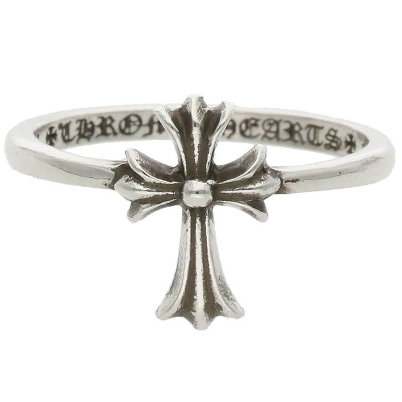 image of Chrome Hearts Bubble Gum Cross Ring in Silver, Women's