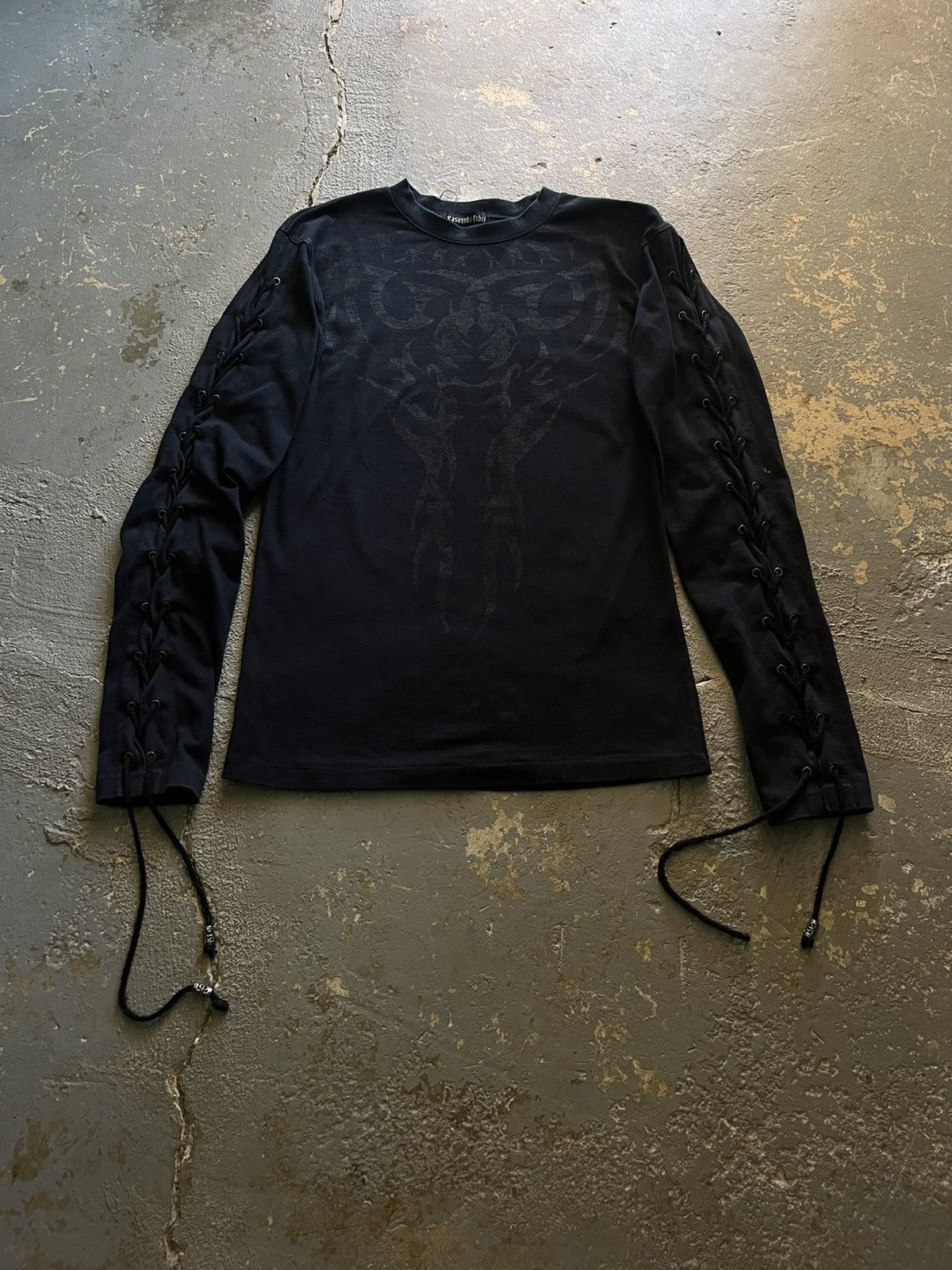 Yasuyuki Ishii 90’s Tribal Tattoo Lace-Up Long Sleeve Size US S / EU 44-46 / 1 - 8 Thumbnail