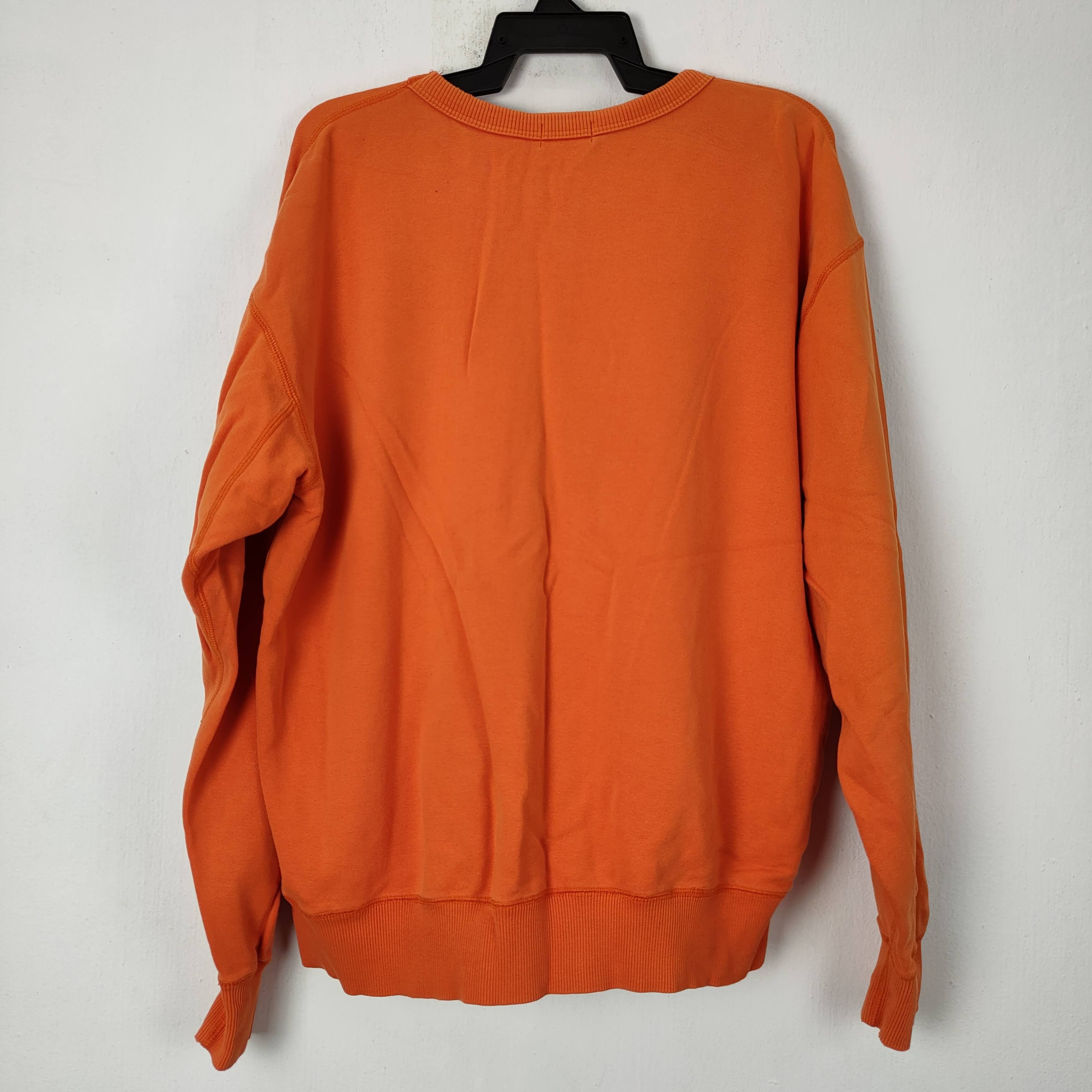Uniqlo Uniqlo Orange Plain Sweatshirt niqlo Size US XL / EU 56 / 4 - 5 Preview