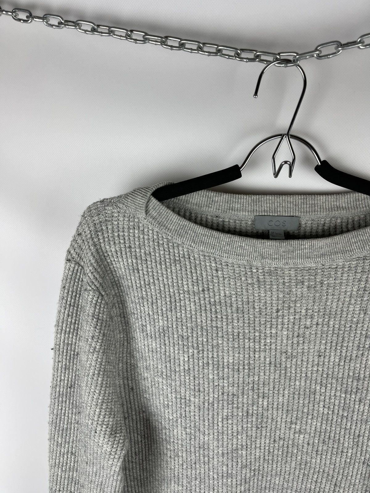 Cos COS rubber grey cotton wool sweater sweatshirt Size US L / EU 52-54 / 3 - 2 Thumbnail