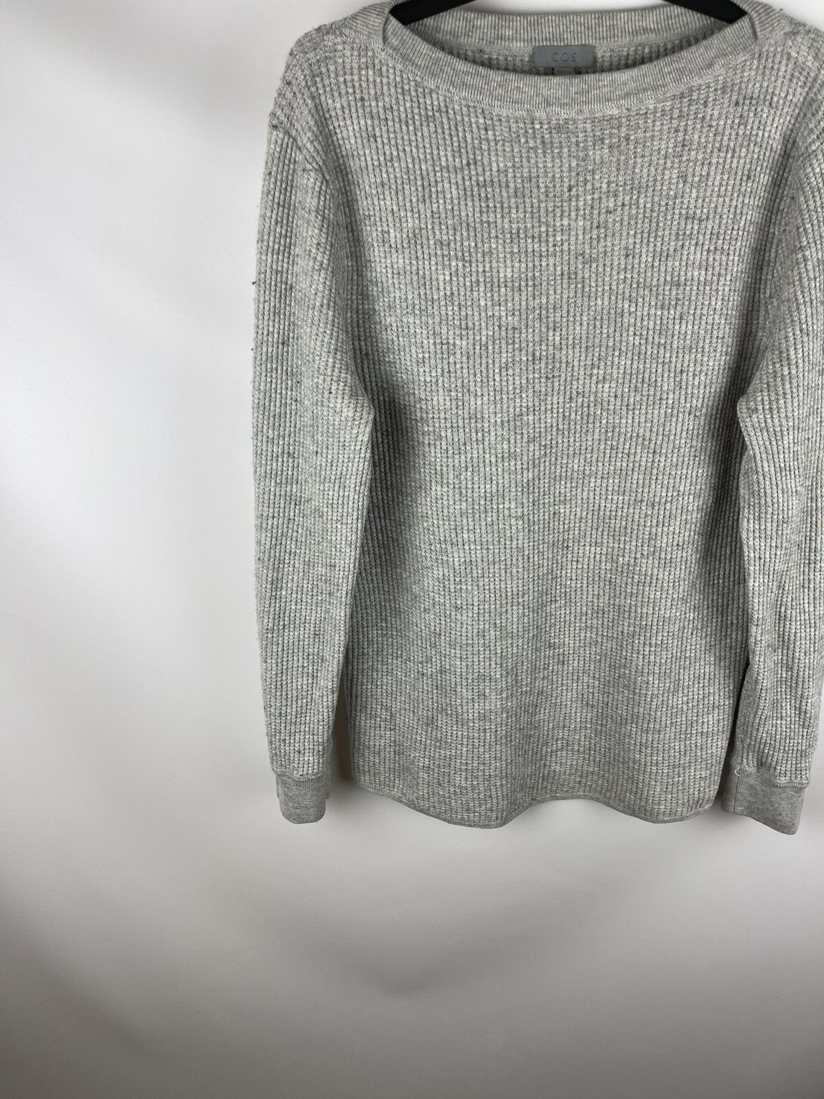 Cos COS rubber grey cotton wool sweater sweatshirt Size US L / EU 52-54 / 3 - 3 Thumbnail