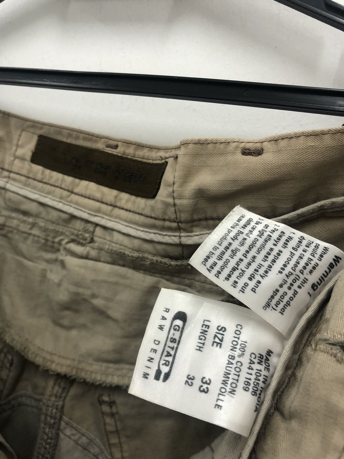 G-Star Rare G STAR RAW DENIM Cargo Military Tactical Utility Pant Size US 33 - 8 Thumbnail