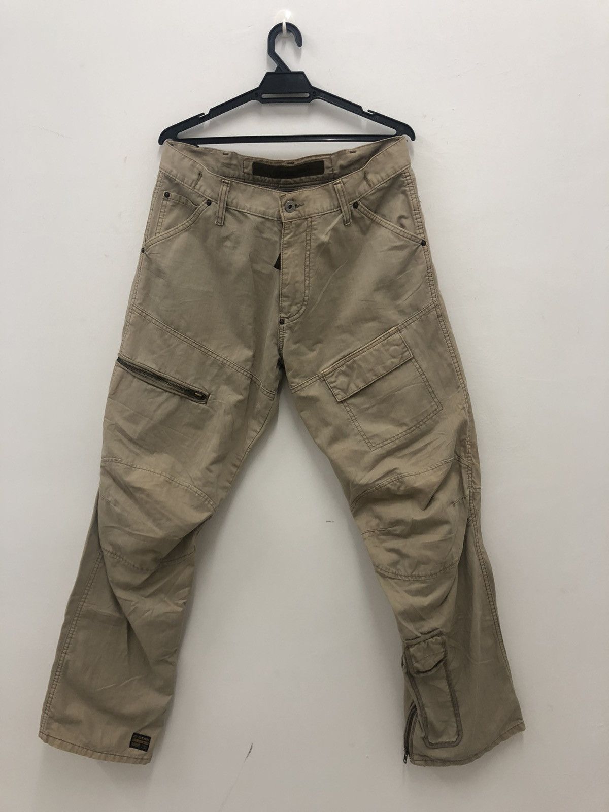 Image of G Star Raw Denim Cargo Military Tactical Utility Pant in Brown, Men's (Size 33)