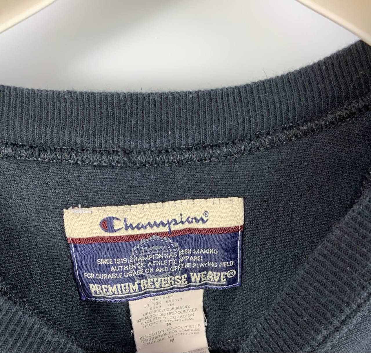 Champion Champion sweatshirt black cotton M Size US M / EU 48-50 / 2 - 6 Thumbnail