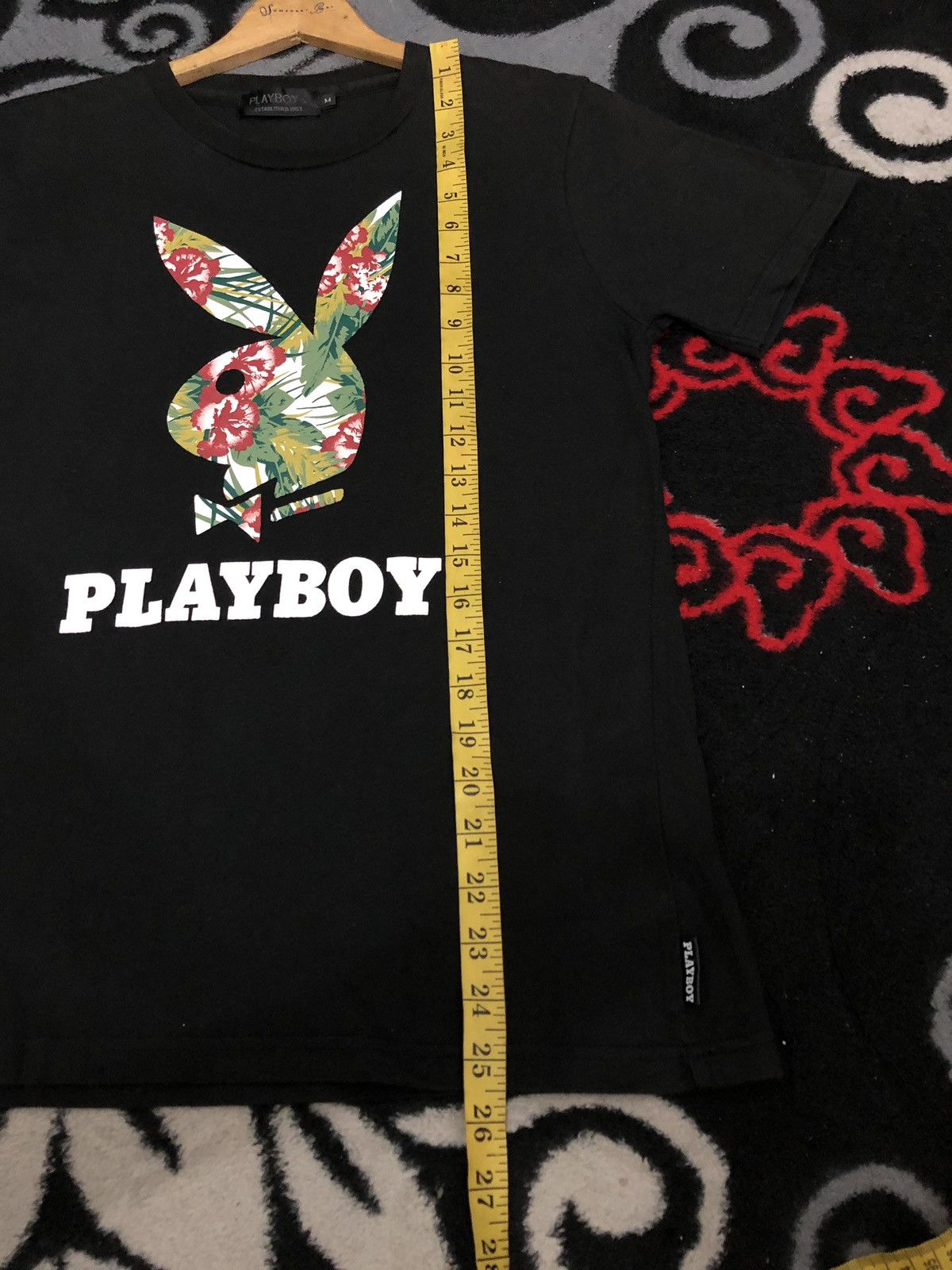 Playboy Playboy Big Logo Flora Motive T-Shirt Size US S / EU 44-46 / 1 - 7 Thumbnail