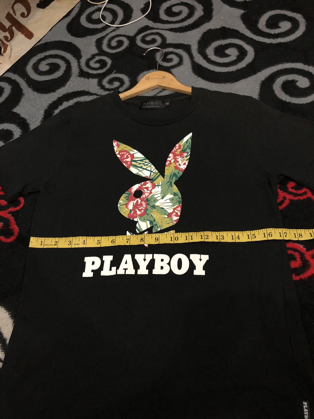 Playboy Playboy Big Logo Flora Motive T-Shirt Size US S / EU 44-46 / 1 - 6 Thumbnail