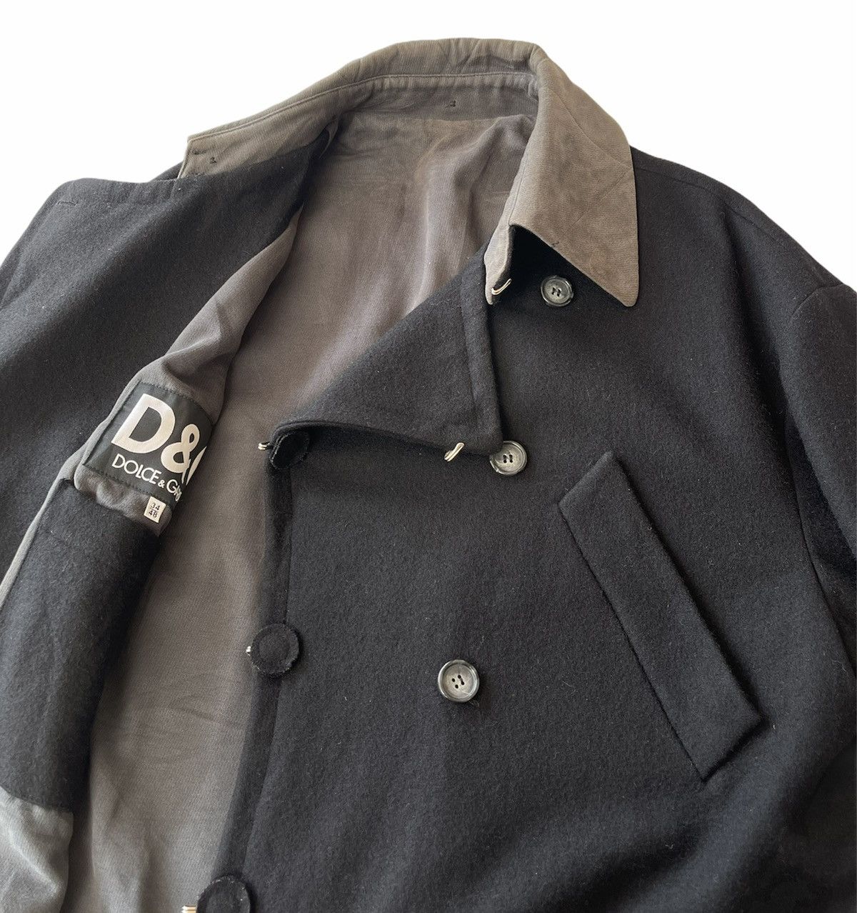 Dolce & Gabbana D&G DOUBLE BREASTED WOOL HEAVY JACKET Size US XL / EU 56 / 4 - 6 Thumbnail