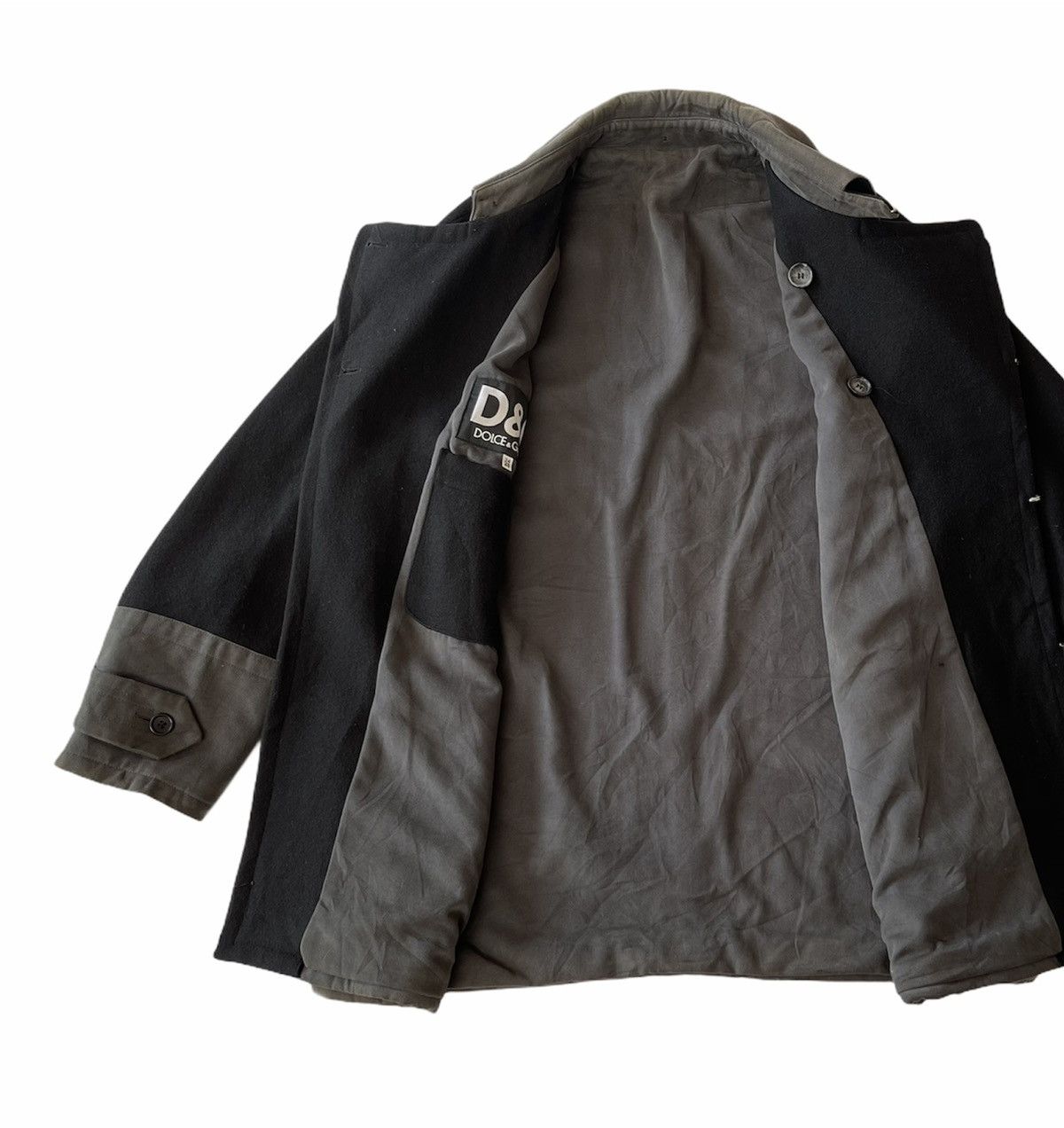 Dolce & Gabbana D&G DOUBLE BREASTED WOOL HEAVY JACKET Size US XL / EU 56 / 4 - 4 Thumbnail