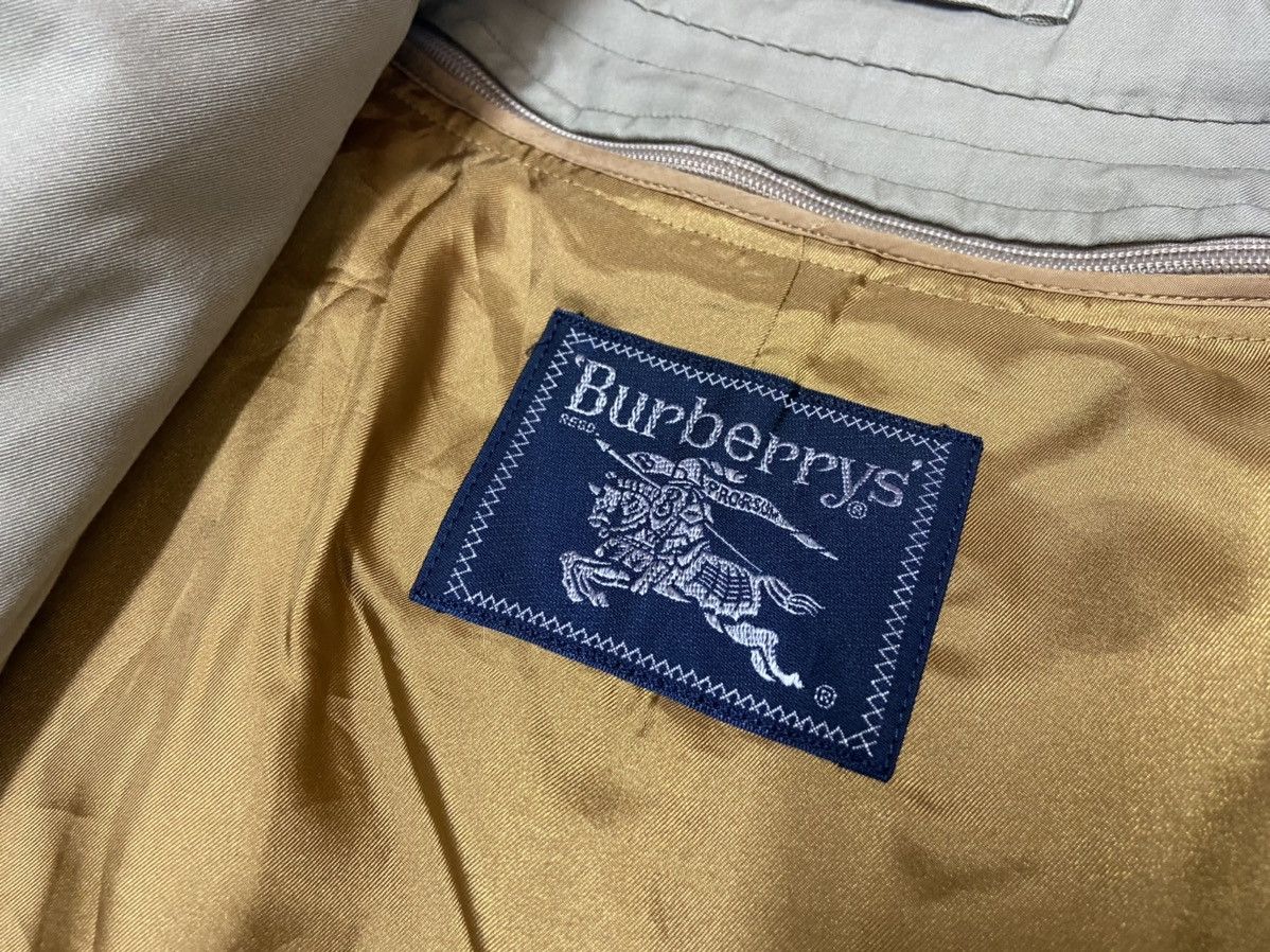 Burberry × Burberry Prorsum × Vintage Vintage 90's Burberrys Nova Check Trench Coat Jacket Size US M / EU 48-50 / 2 - 9 Thumbnail