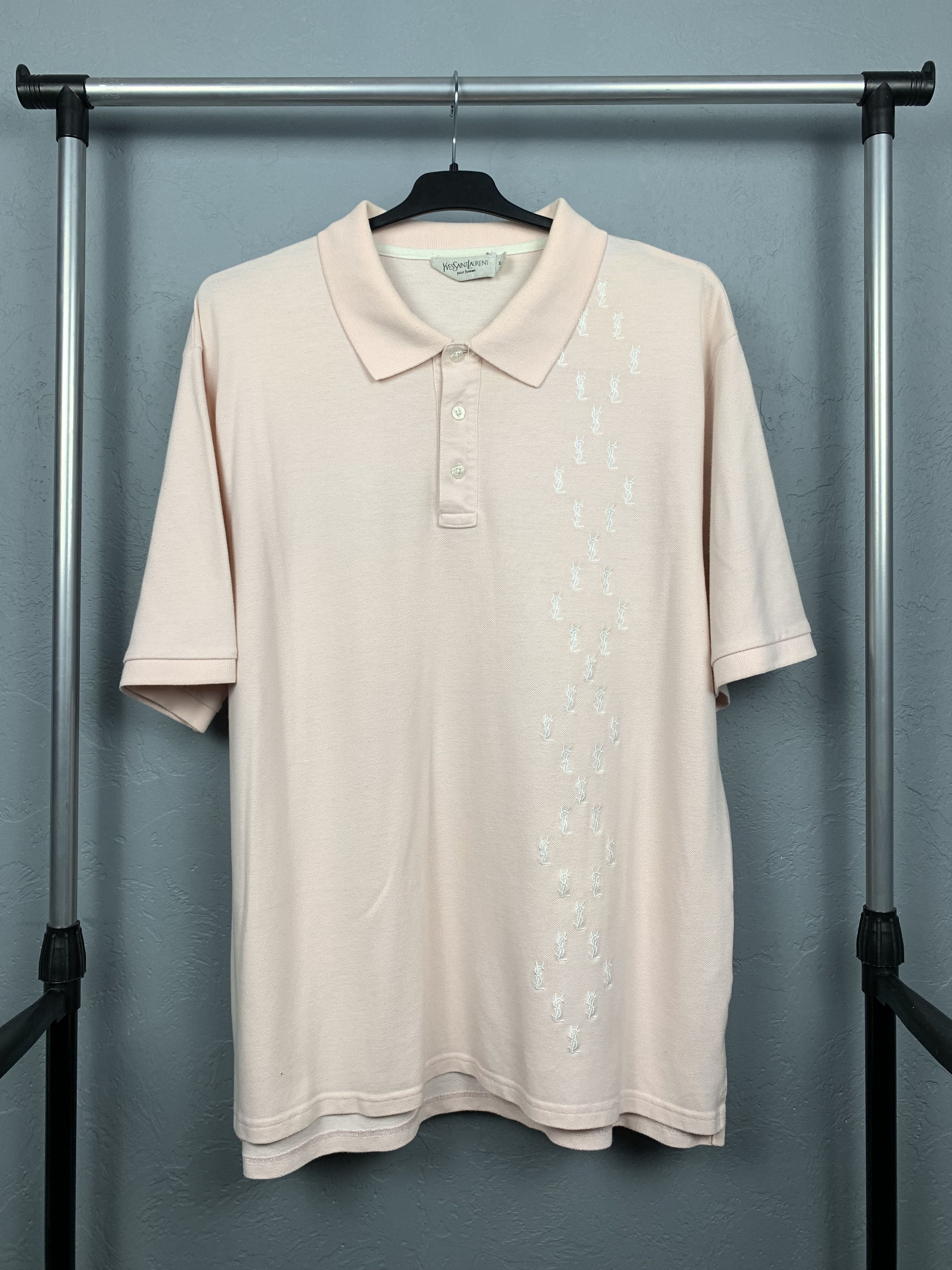 Yves Saint Laurent YSL Mens Polo Shirt
