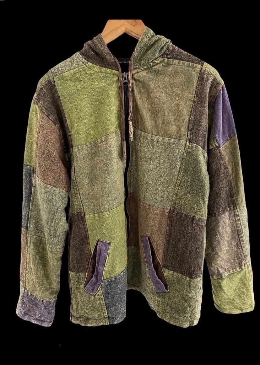 Designer × Japanese Brand × Vintage Kapital ARCYLIC Pachwork Jacket multicolour by Prema Shanti Size US M / EU 48-50 / 2 - 6 Thumbnail