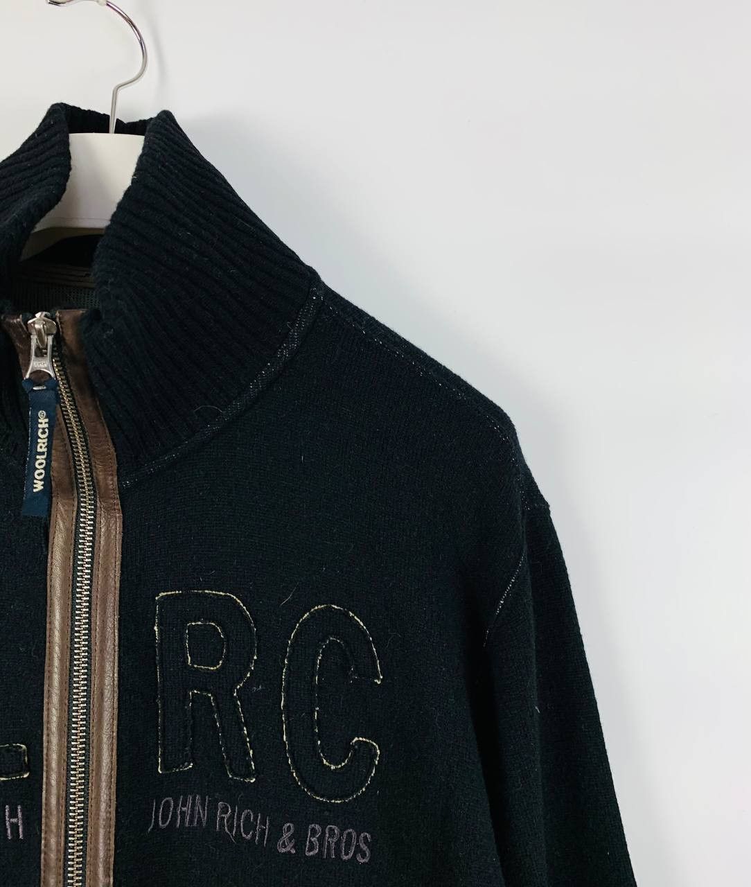 Woolrich Woolen Mills Woolrich John Rich& Bros Big Logo sweatshirt zip L Size US L / EU 52-54 / 3 - 3 Thumbnail