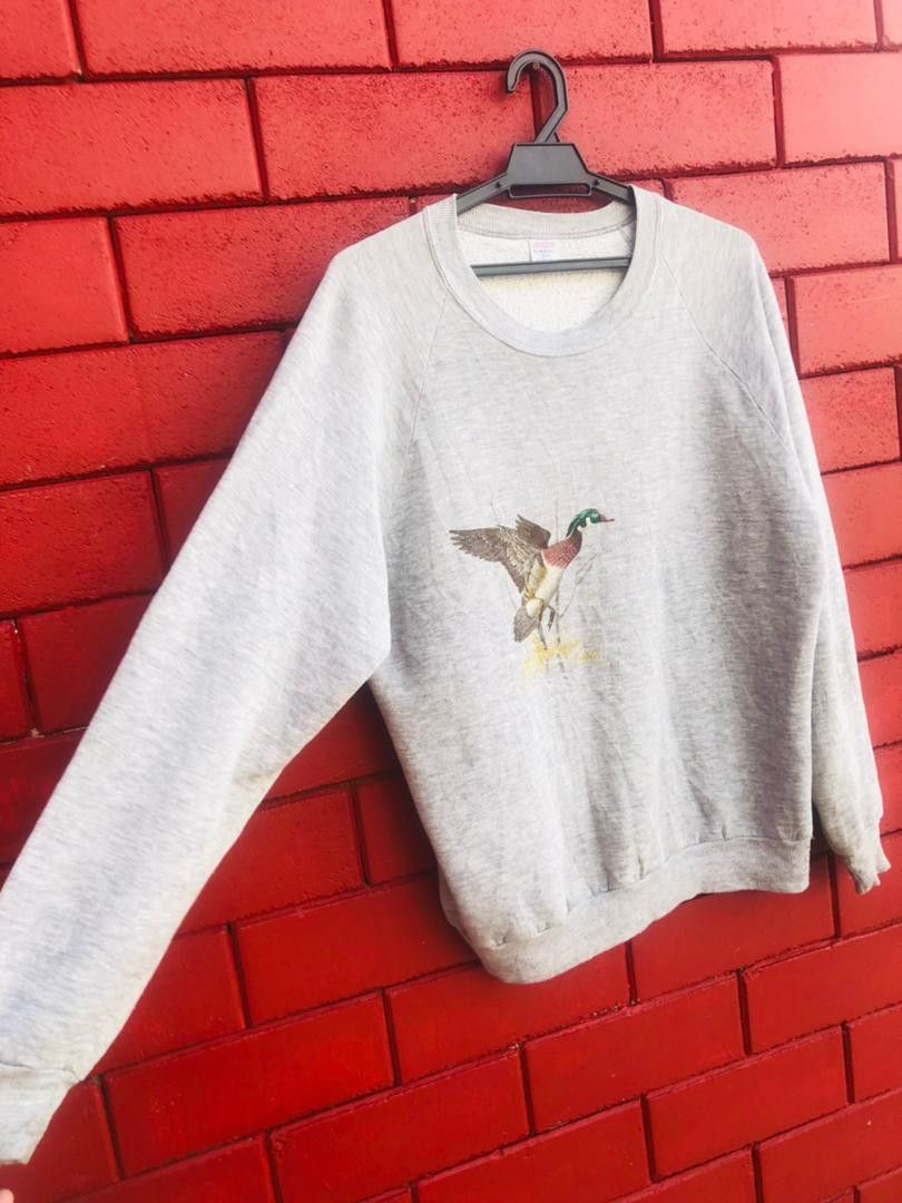 Japanese Brand Vintage Jerzees Duck 70s Japanese Designer Fashion Style Size US L / EU 52-54 / 3 - 3 Thumbnail