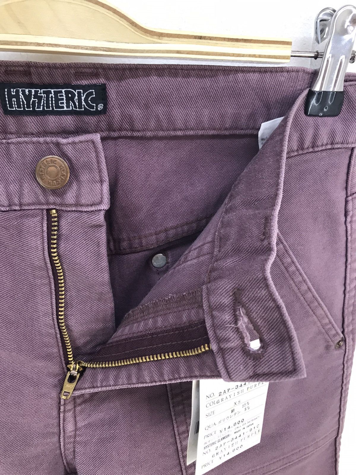 Hysteric Glamour Hysteric Glamour Grayish Purple Fatigue Denim Jeans Size US 28 / EU 44 - 9 Thumbnail