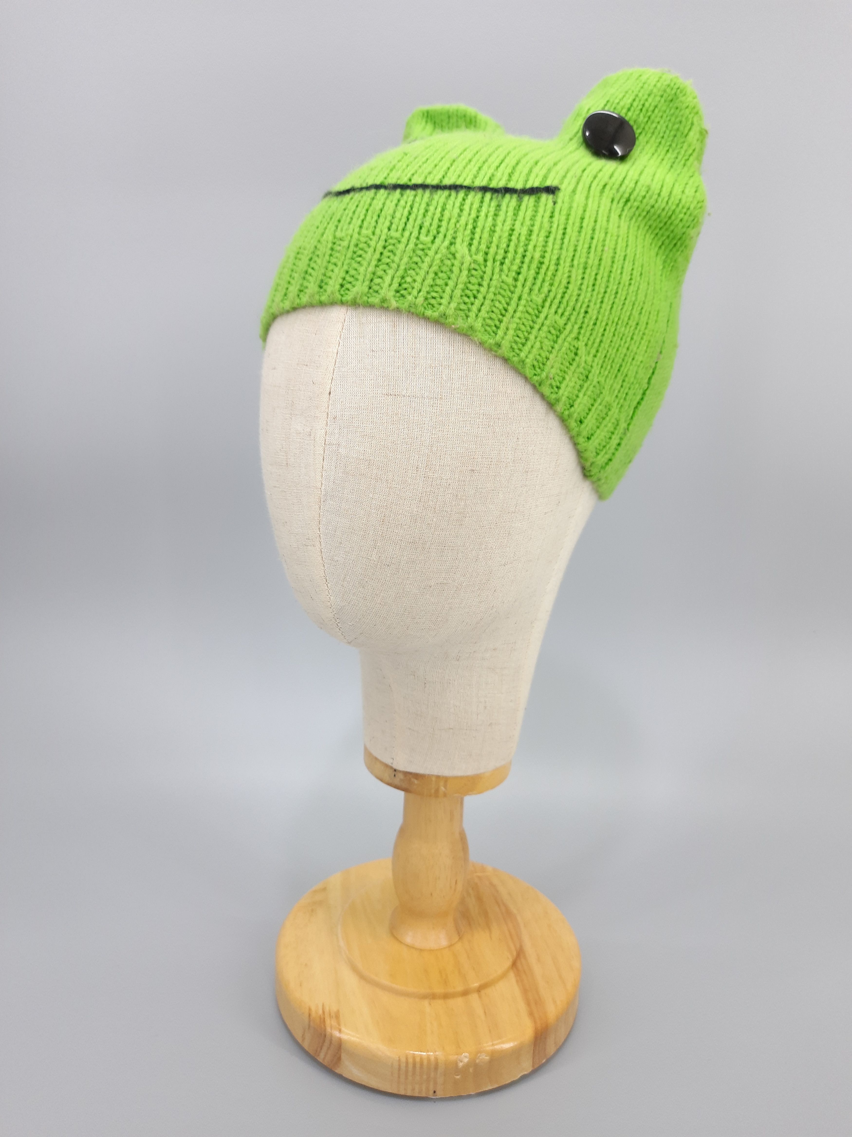 Handmade × Vintage Vintage Beanie Face Knitted Hat - BN261 Size ONE SIZE - 4 Thumbnail