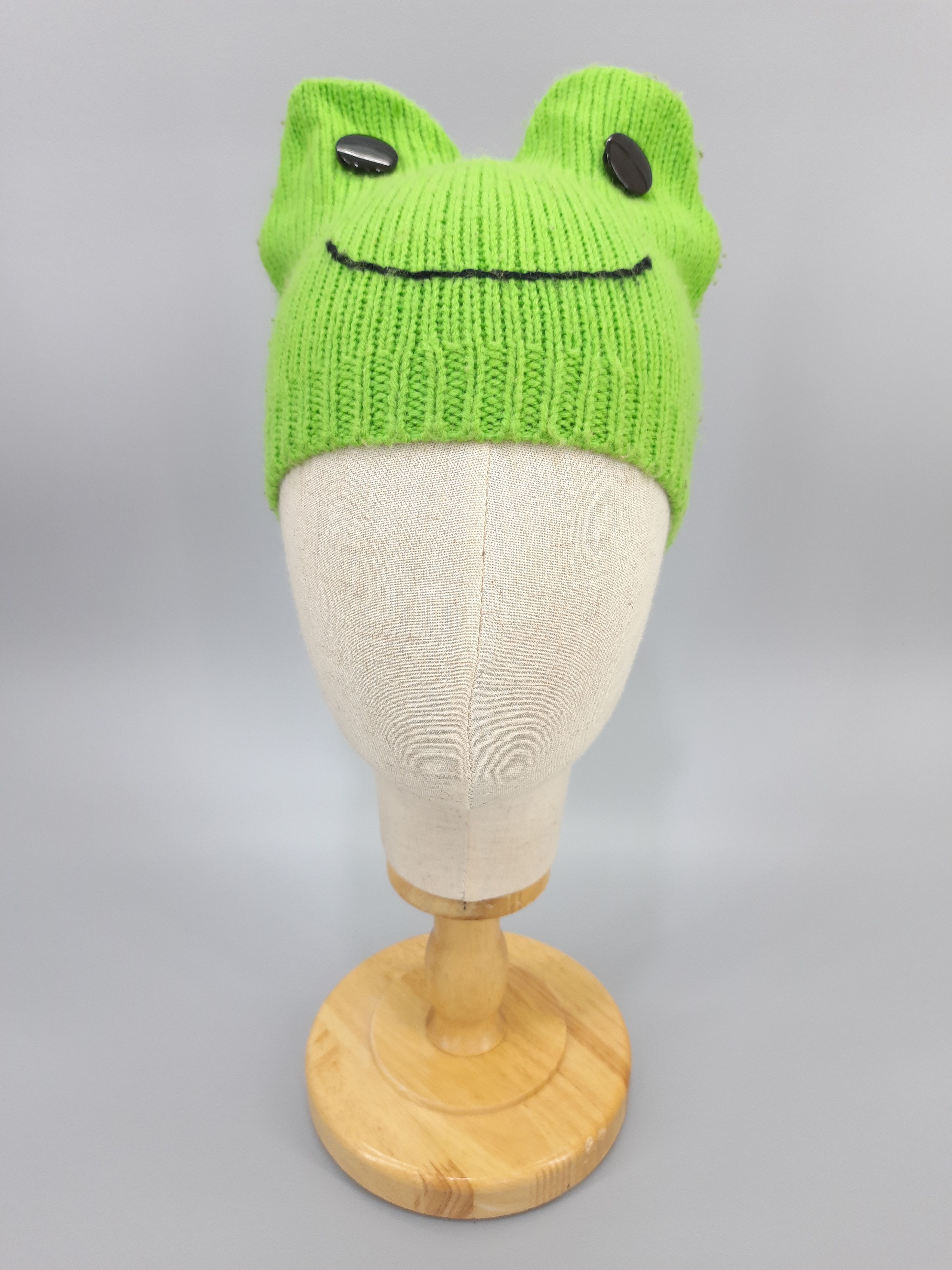 Handmade × Vintage Vintage Beanie Face Knitted Hat - BN261 Size ONE SIZE - 3 Thumbnail