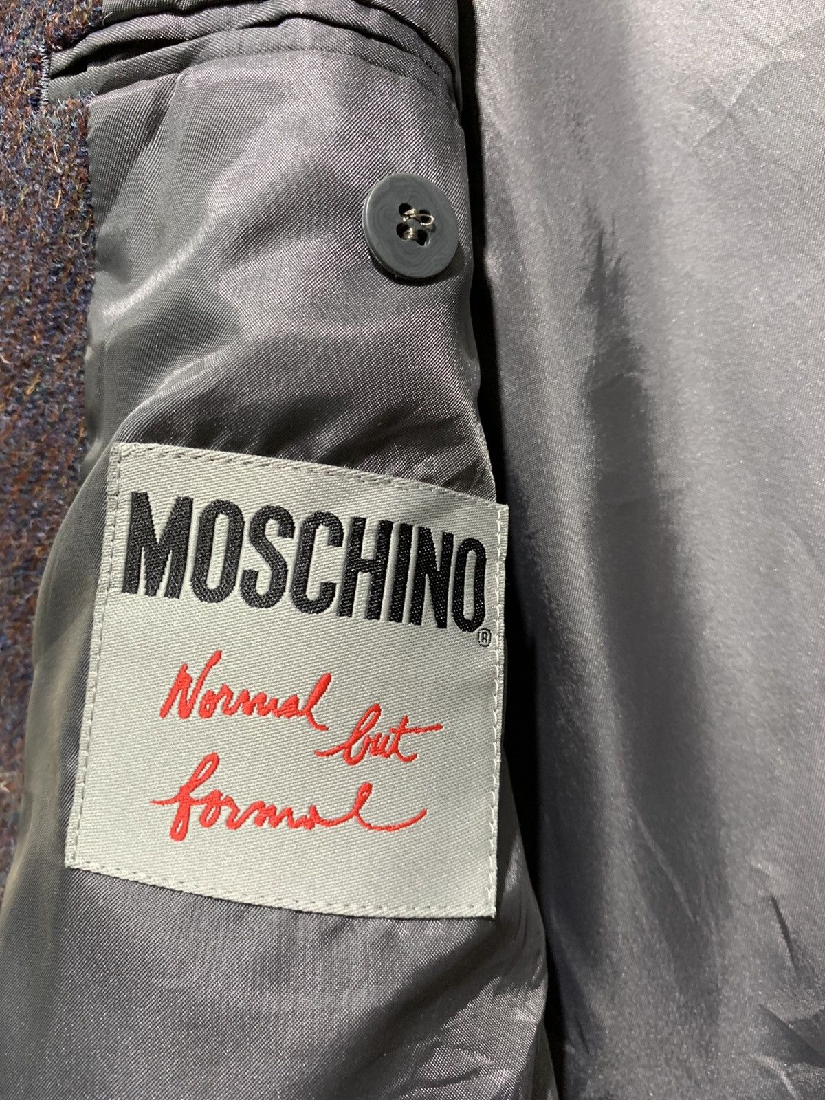 Moschino 🔥MOSCHINO NORMAL BUT FORMAL MENS WOOL JACKETS Size US L / EU 52-54 / 3 - 9 Thumbnail