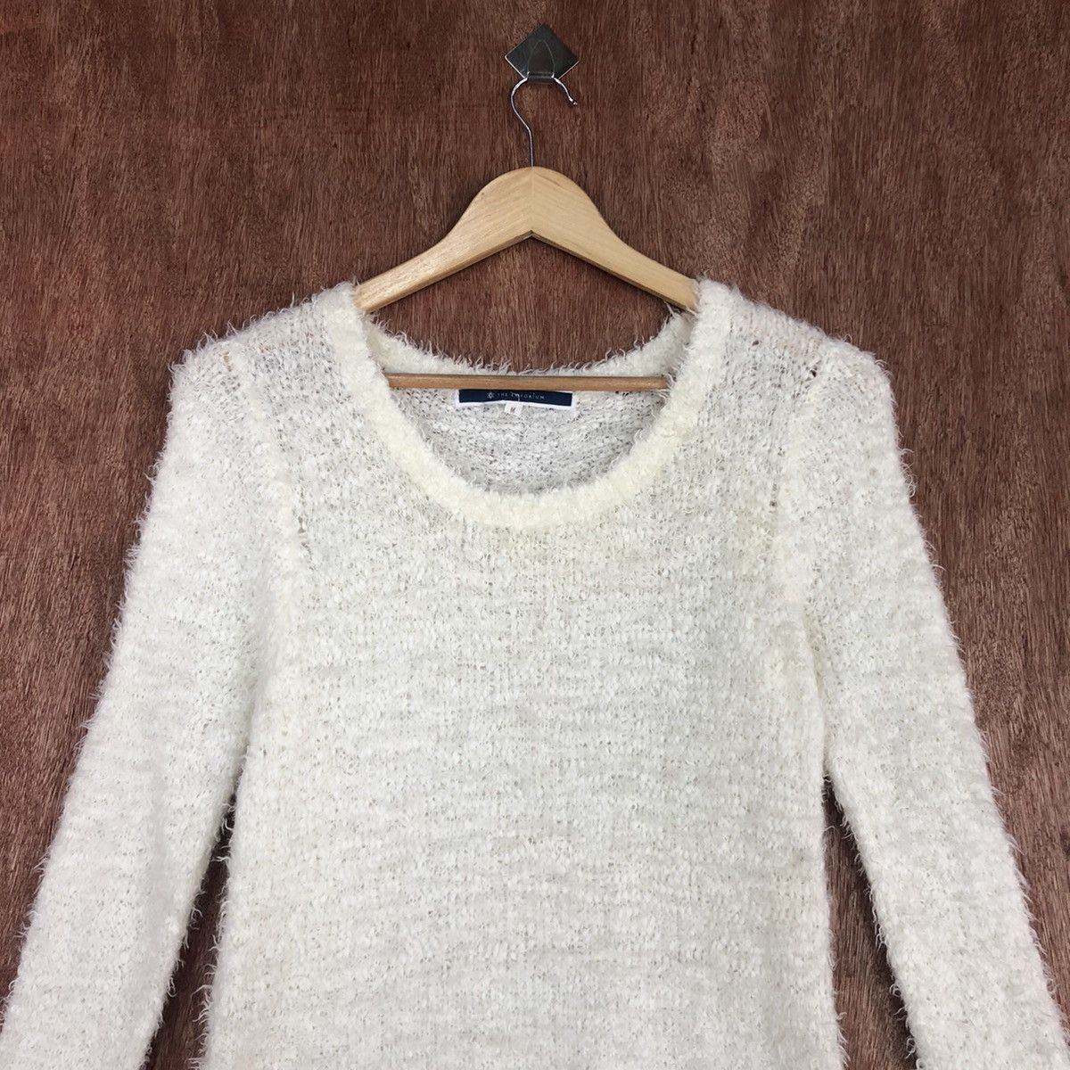 Homespun Knitwear × Japanese Brand The Emporium WHite Mohair Knitwear #0430 Size US M / EU 48-50 / 2 - 9 Thumbnail