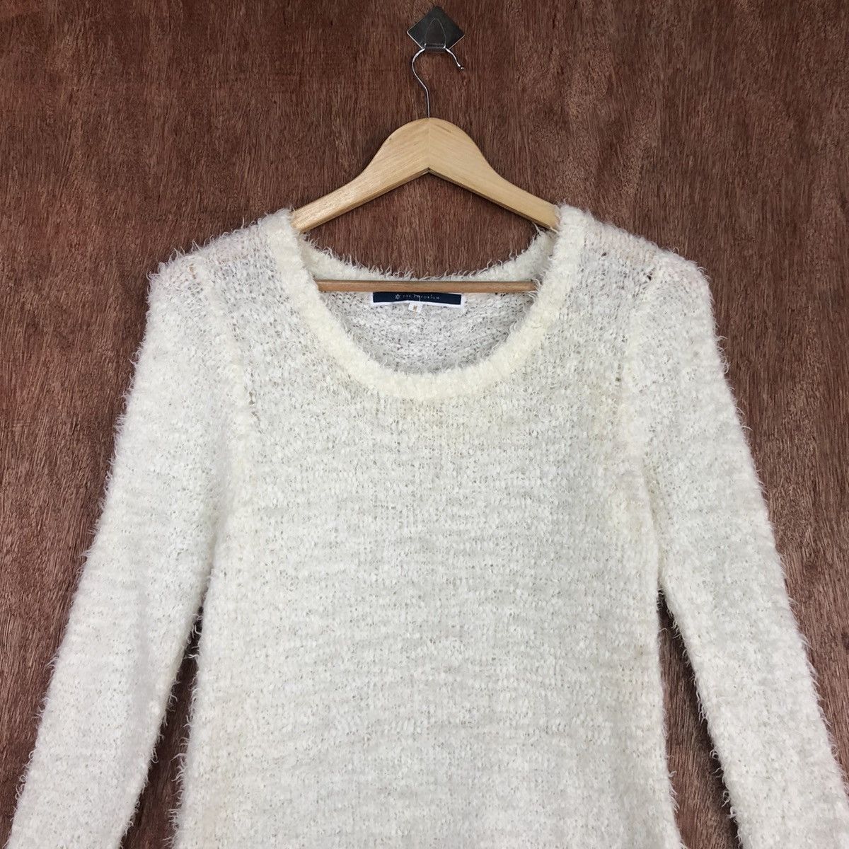 Homespun Knitwear × Japanese Brand The Emporium WHite Mohair Knitwear #0430 Size US M / EU 48-50 / 2 - 2 Thumbnail