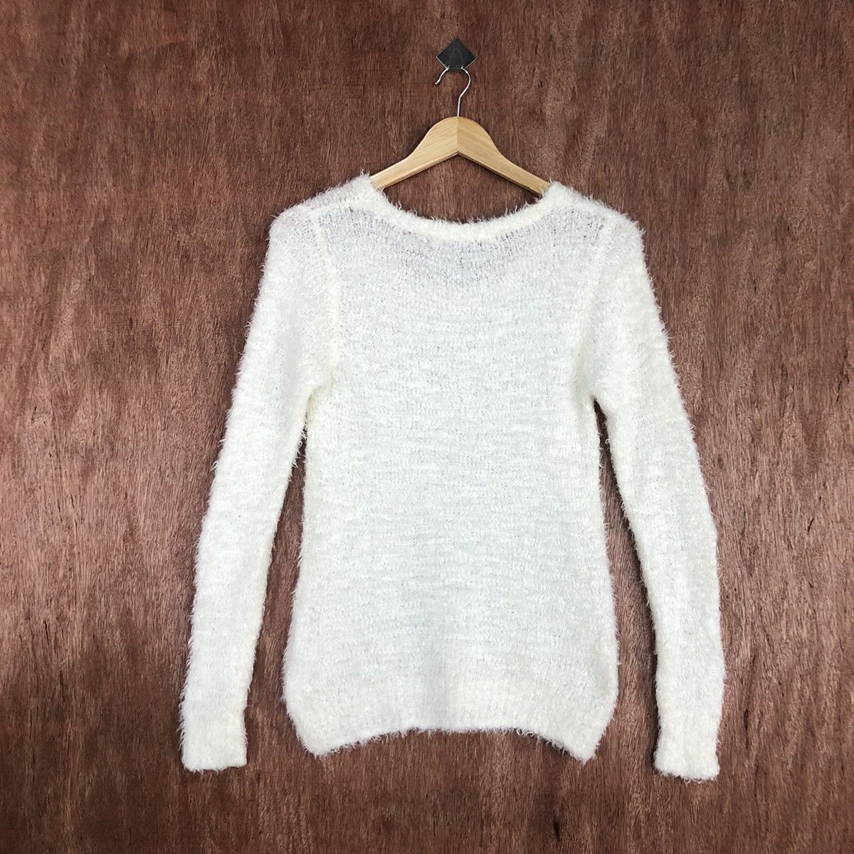 Homespun Knitwear × Japanese Brand The Emporium WHite Mohair Knitwear #0430 Size US M / EU 48-50 / 2 - 11 Thumbnail
